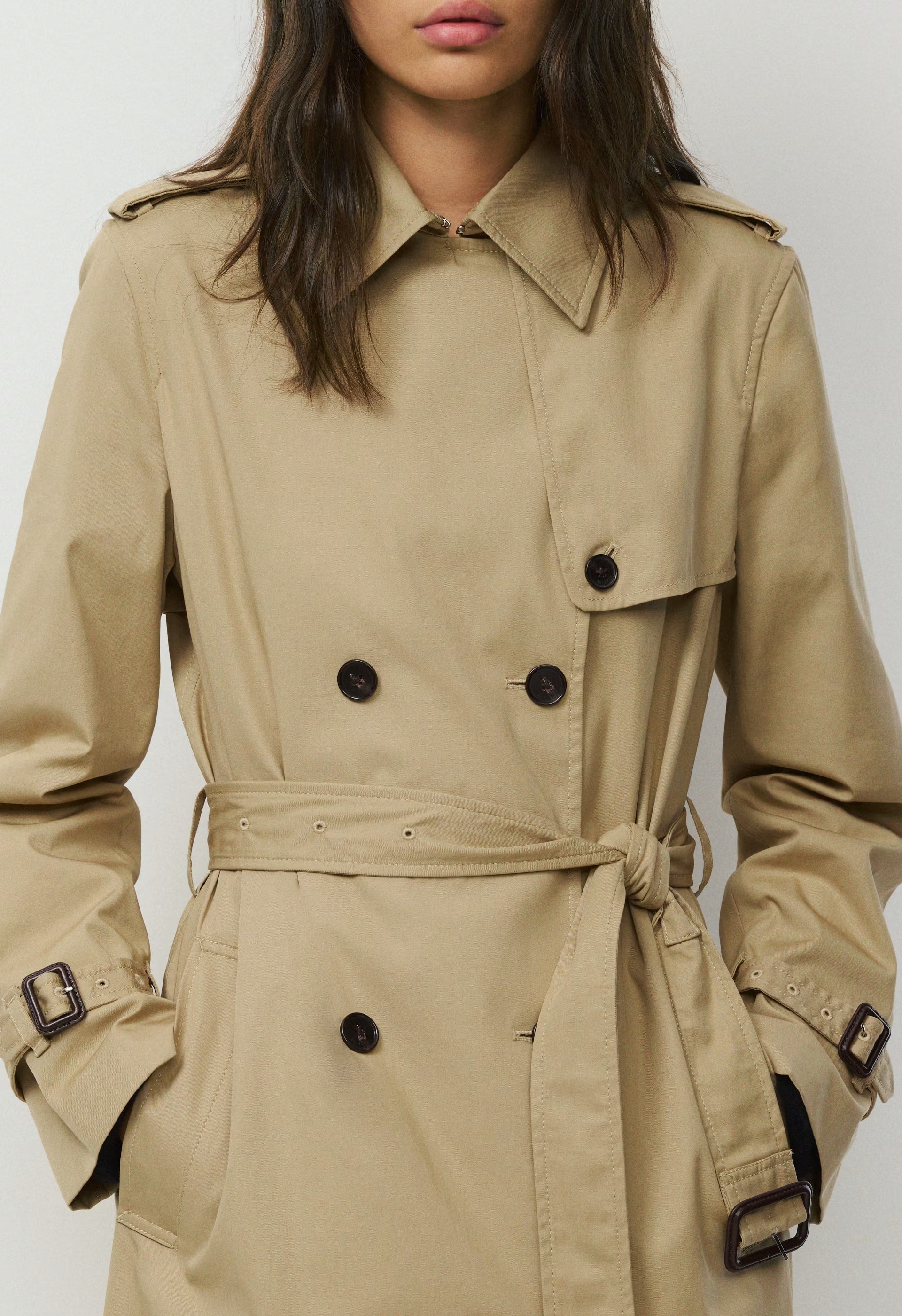 The Finch Trench Coat - City Twill - WICKER TAN