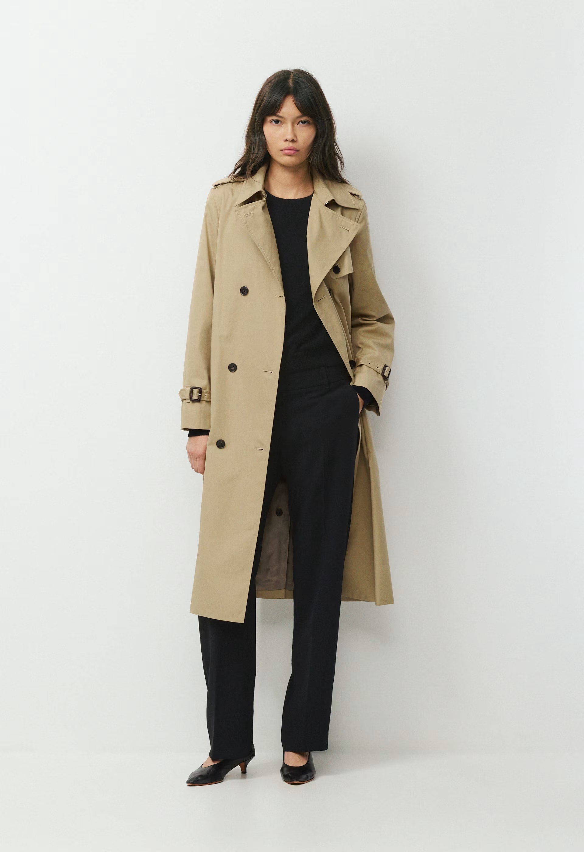 The Finch Trench Coat - City Twill - WICKER TAN