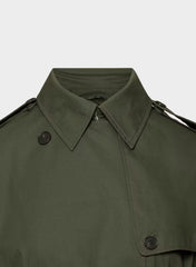 The Finch Trench Coat - City Twill - DARK OLIVE