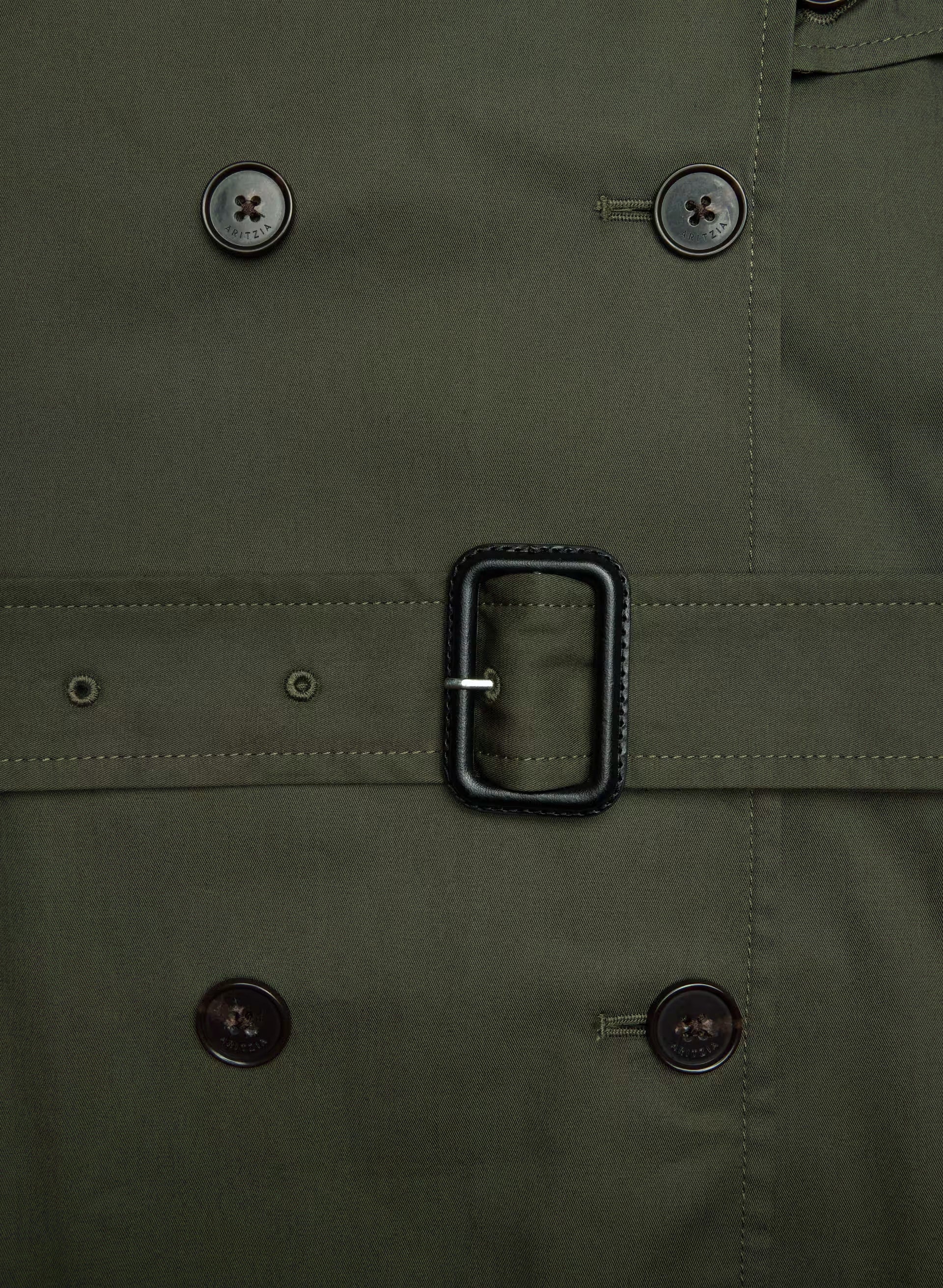 The Finch Trench Coat - City Twill - DARK OLIVE