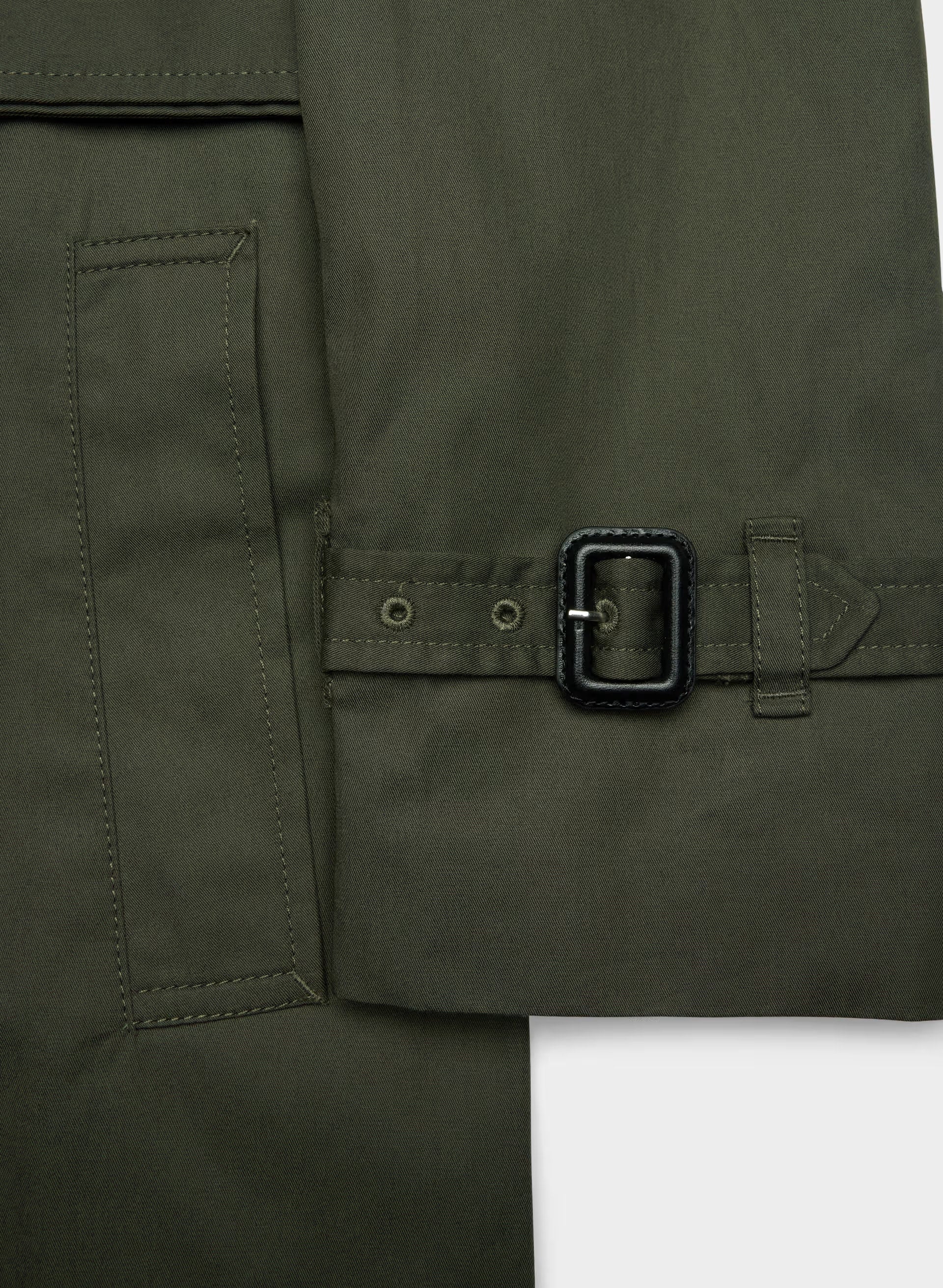 The Finch Trench Coat - City Twill - DARK OLIVE