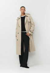 The Finch Trench Coat - City Twill - MARCONA BEIGE