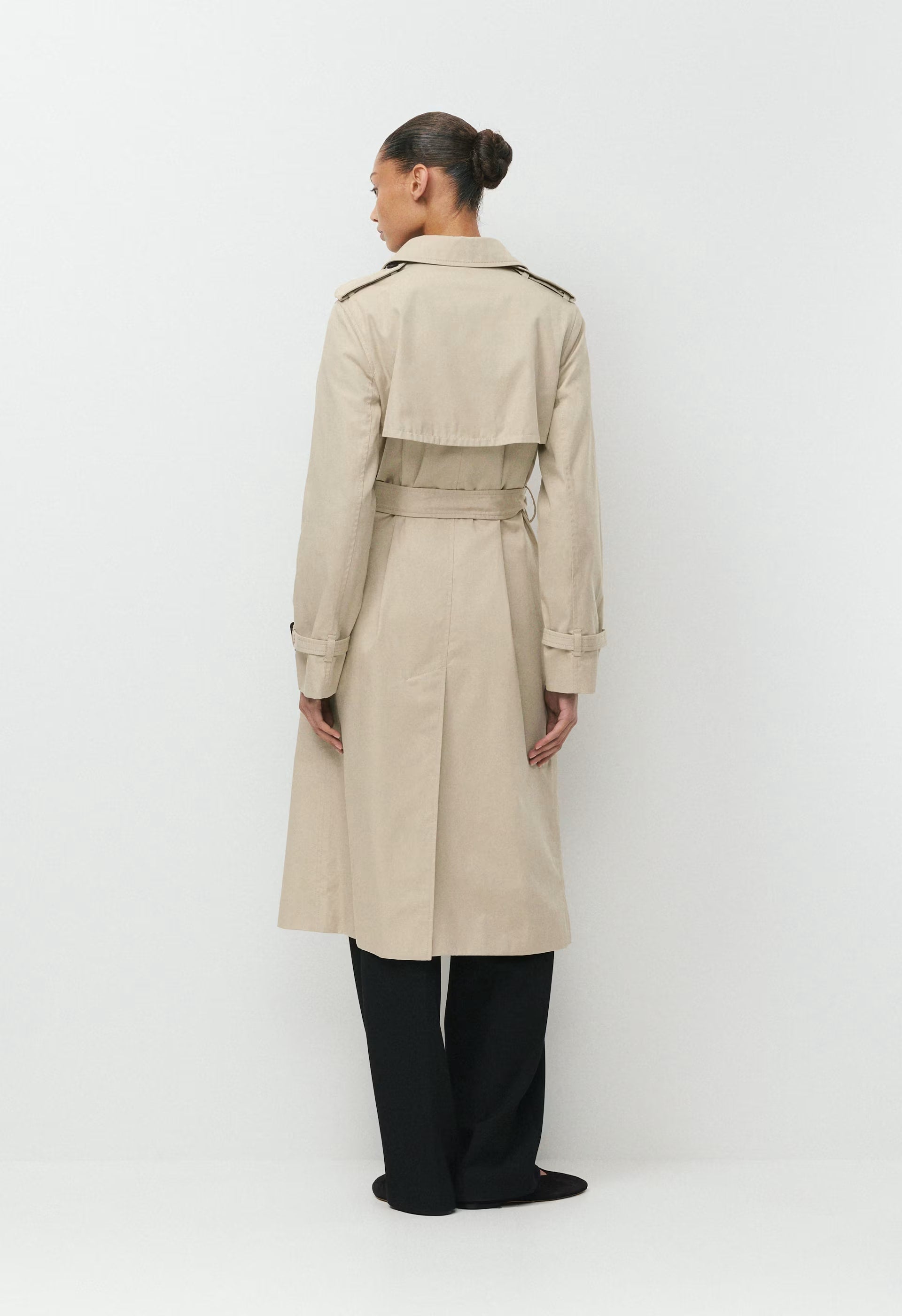 The Finch Trench Coat - City Twill - MARCONA BEIGE