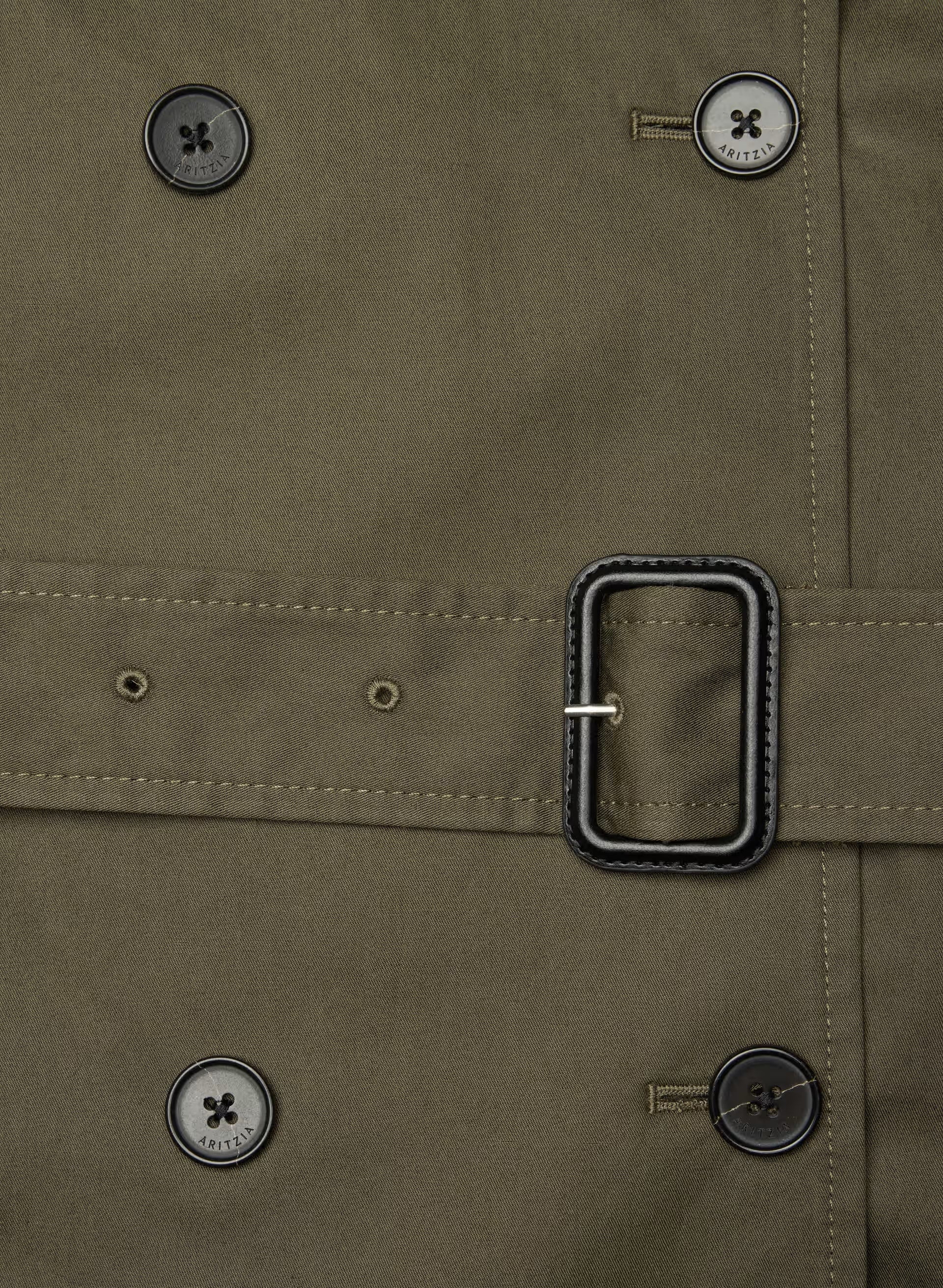 The Finch Trench Coat - City Twill - ATLAS OLIVE