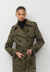 The Finch Trench Coat - City Twill - ATLAS OLIVE