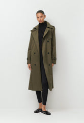 The Finch Trench Coat - City Twill - ATLAS OLIVE