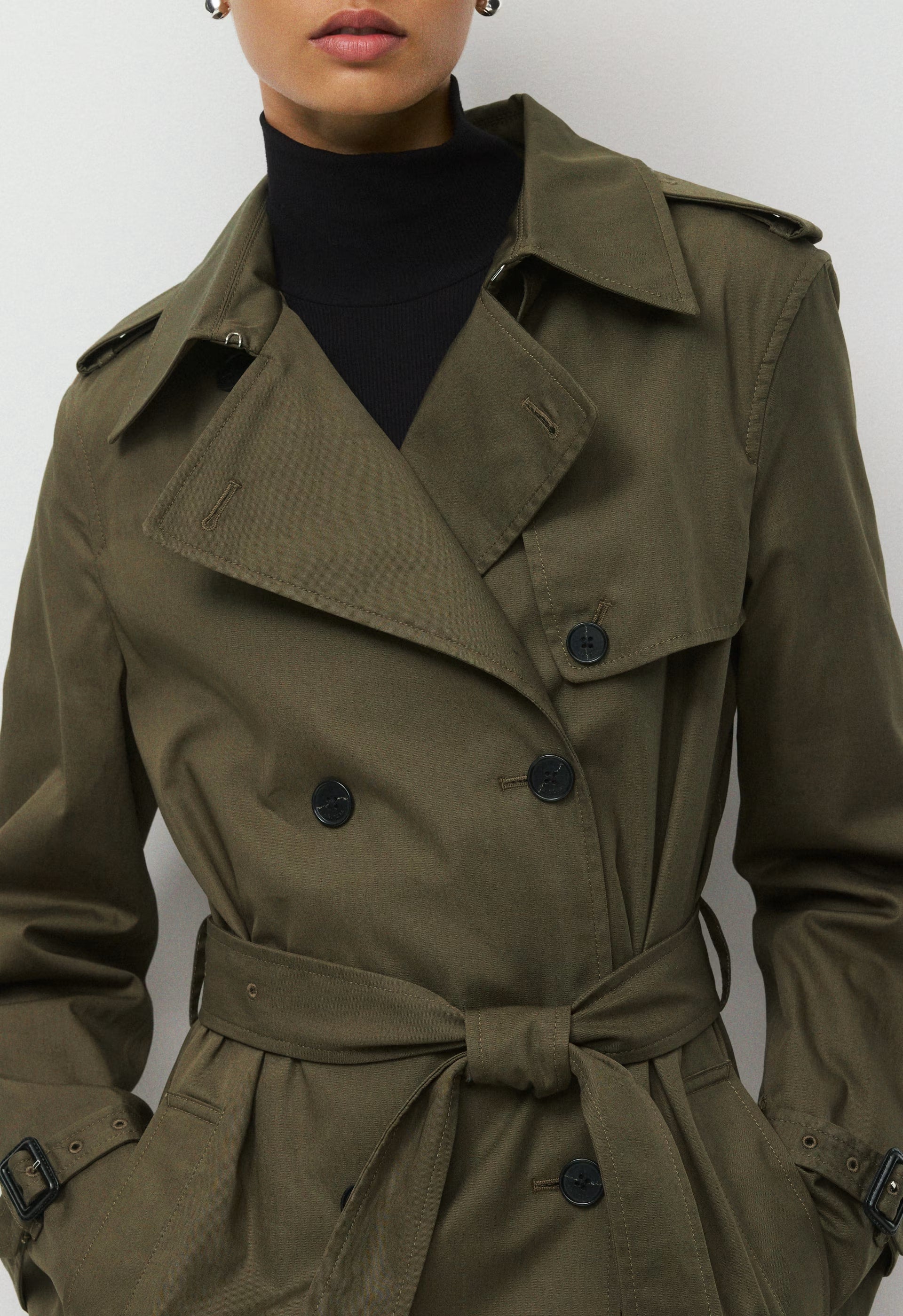 The Finch Trench Coat - City Twill - ATLAS OLIVE