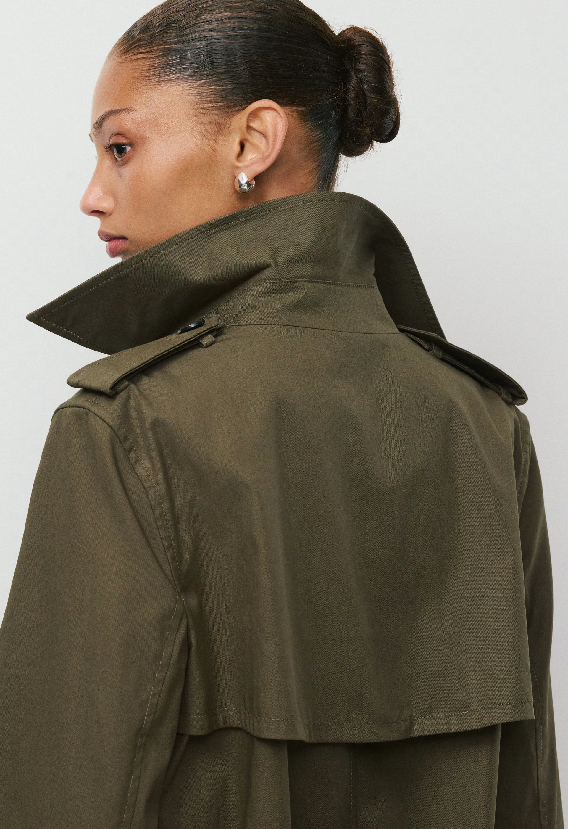 The Finch Trench Coat - City Twill - ATLAS OLIVE