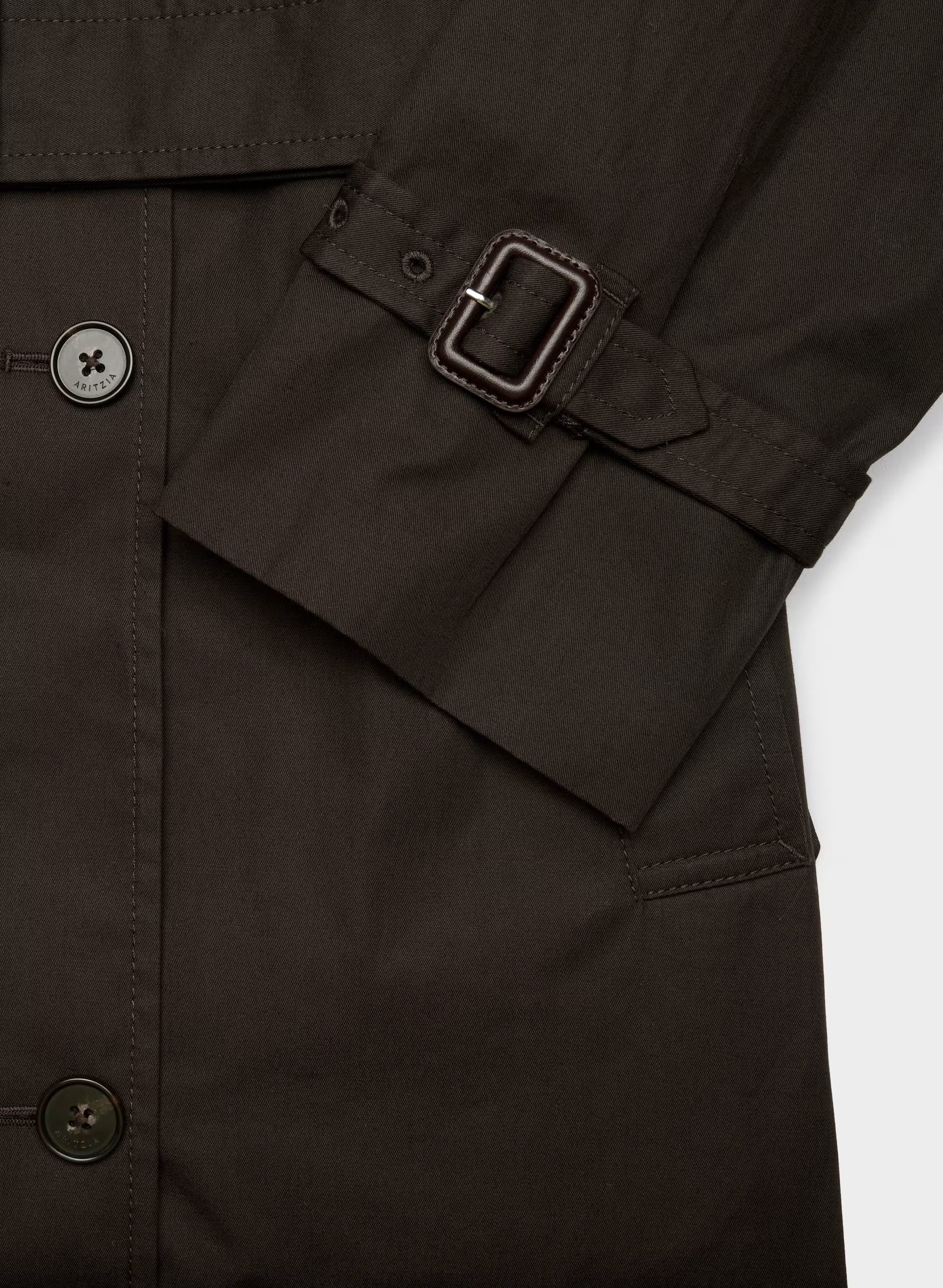 The Finch Trench Coat - City Twill - CACAO NIB BROWN