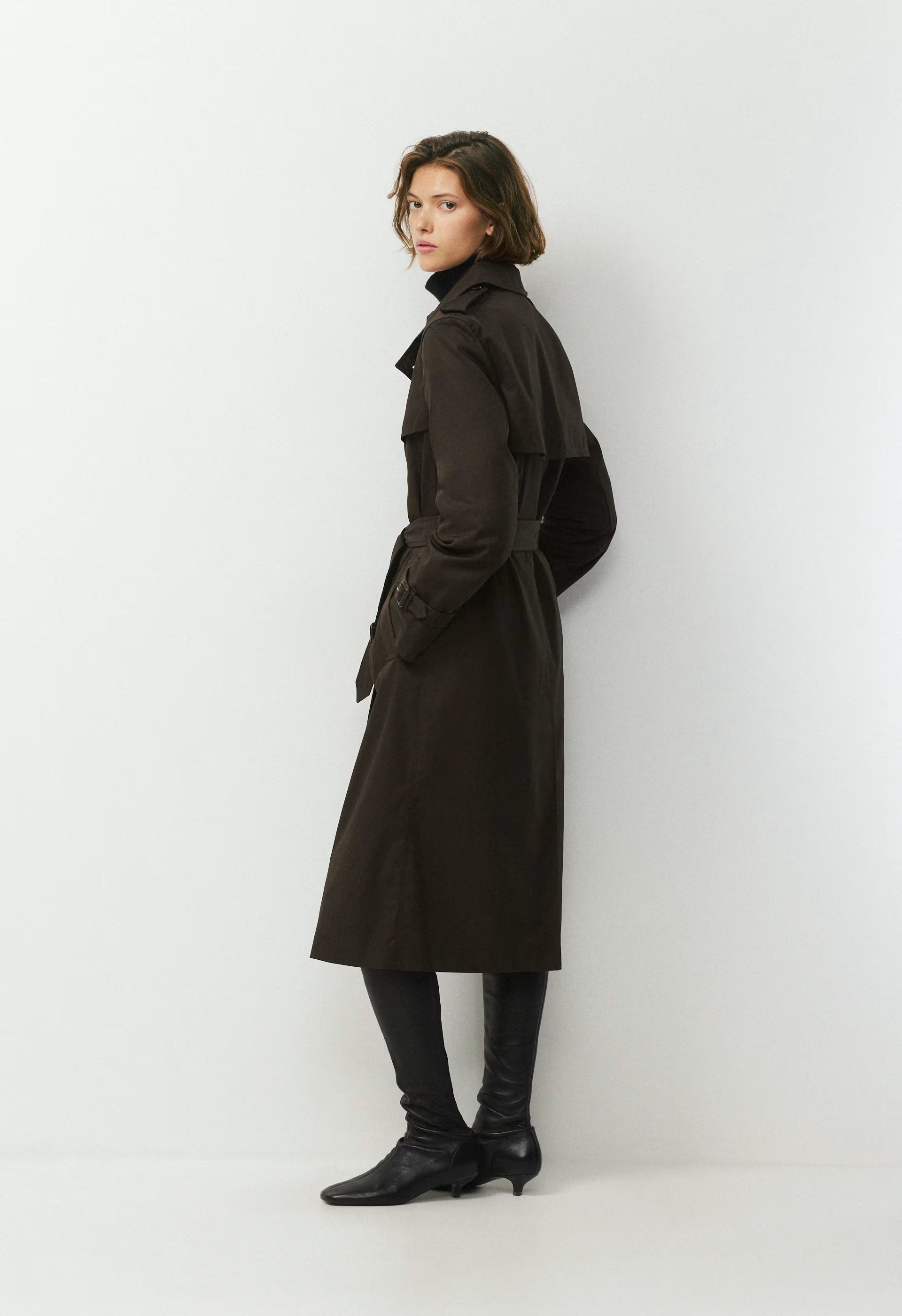 The Finch Trench Coat - City Twill - CACAO NIB BROWN