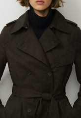 The Finch Trench Coat - City Twill - CACAO NIB BROWN