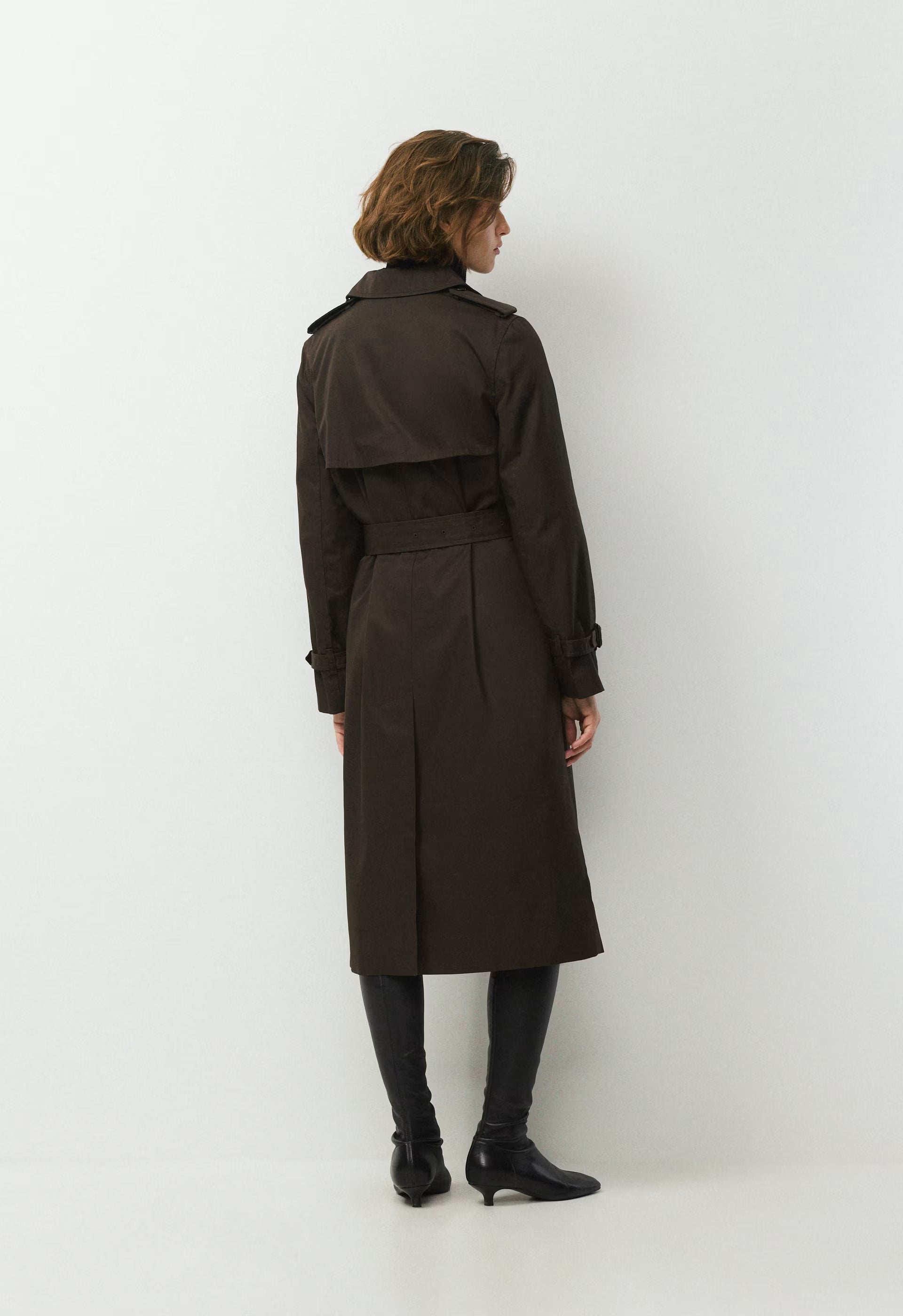 The Finch Trench Coat - City Twill - CACAO NIB BROWN