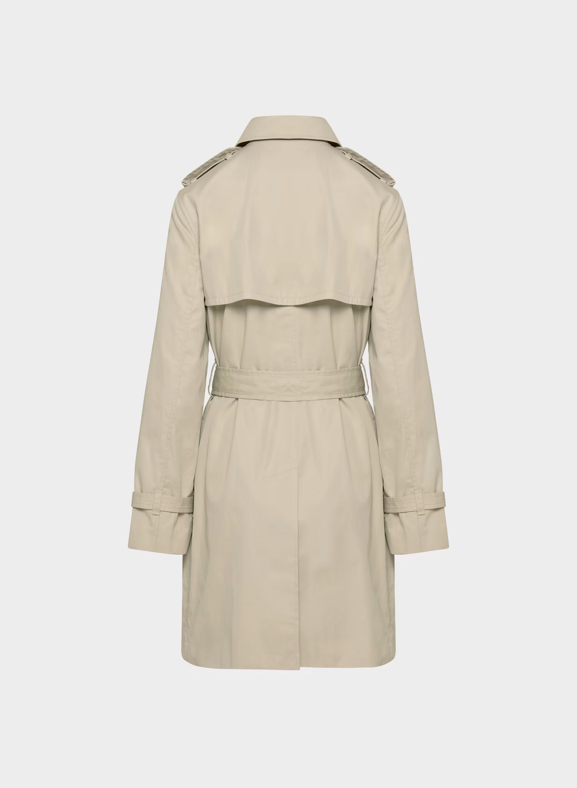 The Finch Mid Trench Coat - City Twill - MARCONA BEIGE