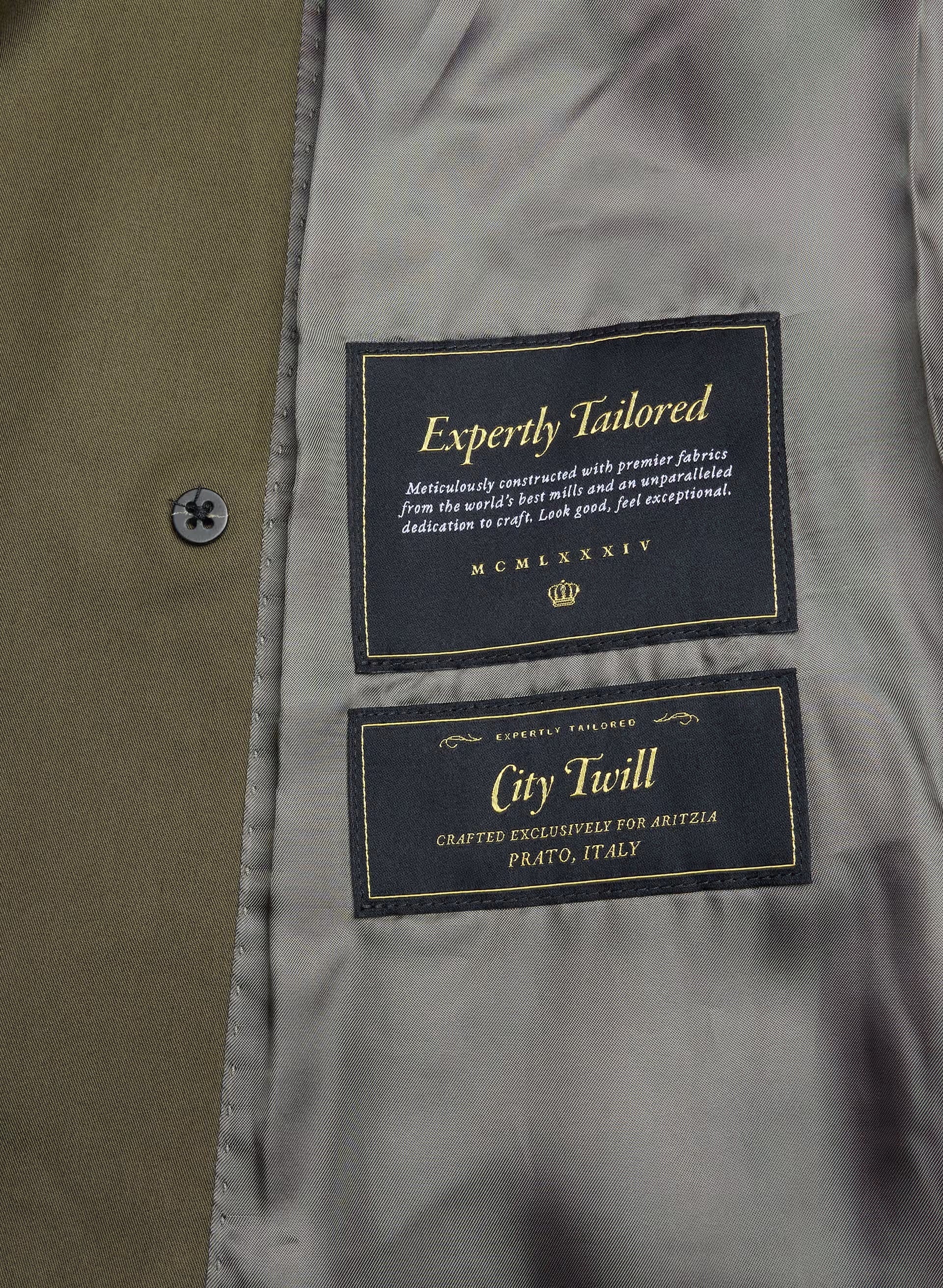 The Finch Mid Trench Coat - City Twill - ATLAS OLIVE