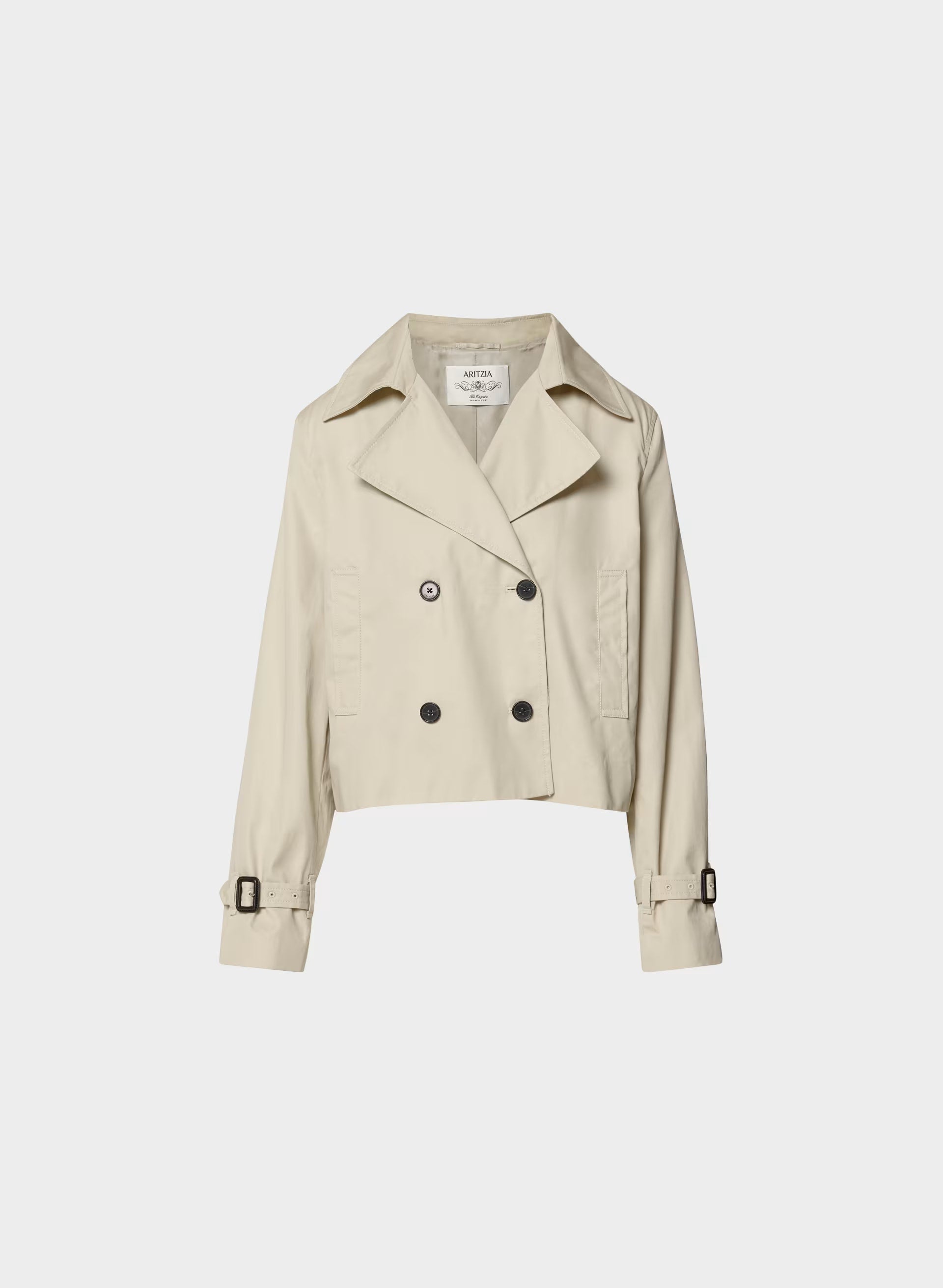 The Esquire Short Trench Coat - City Twill - OYSTER