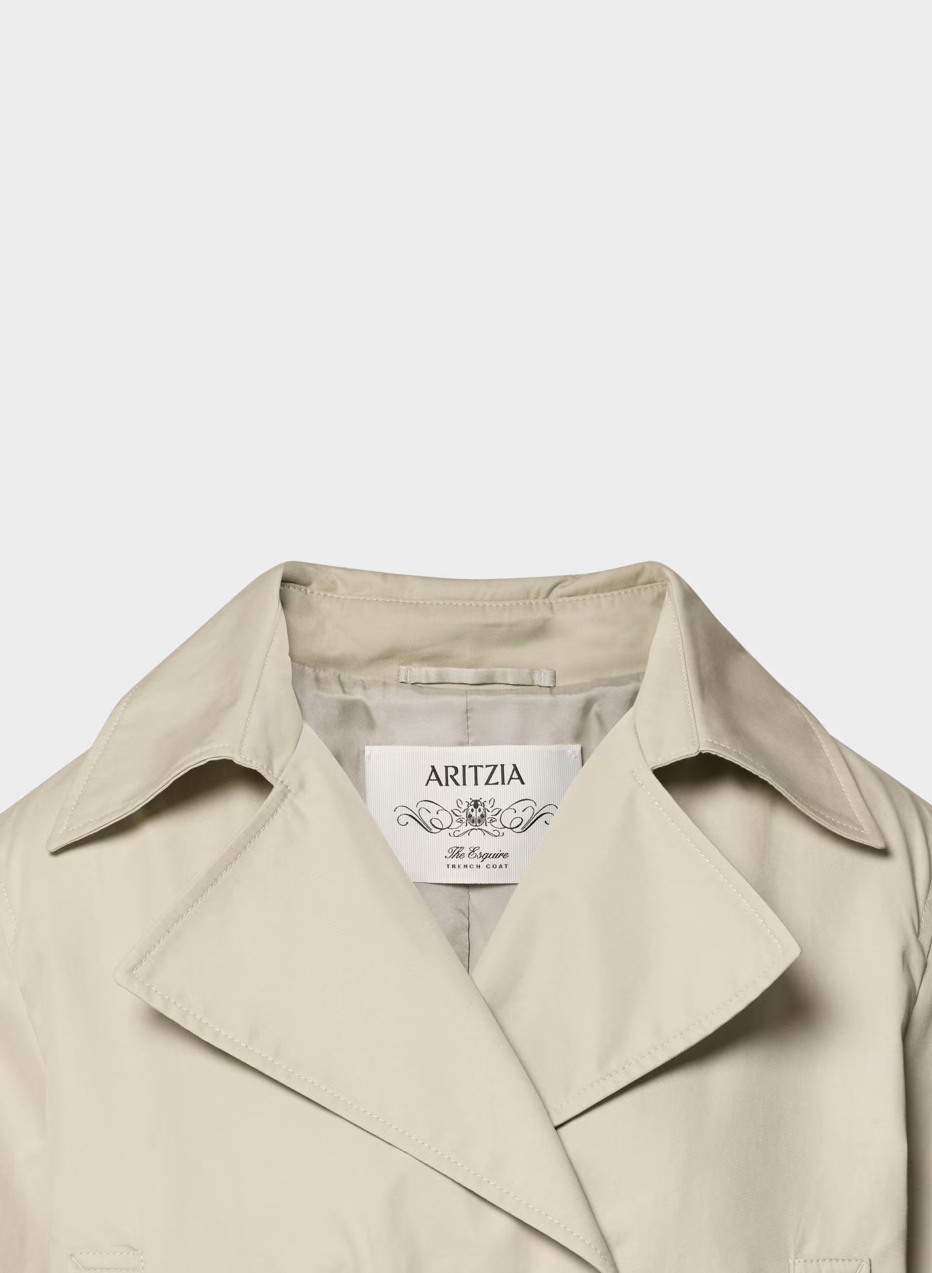 The Esquire Short Trench Coat - City Twill - OYSTER