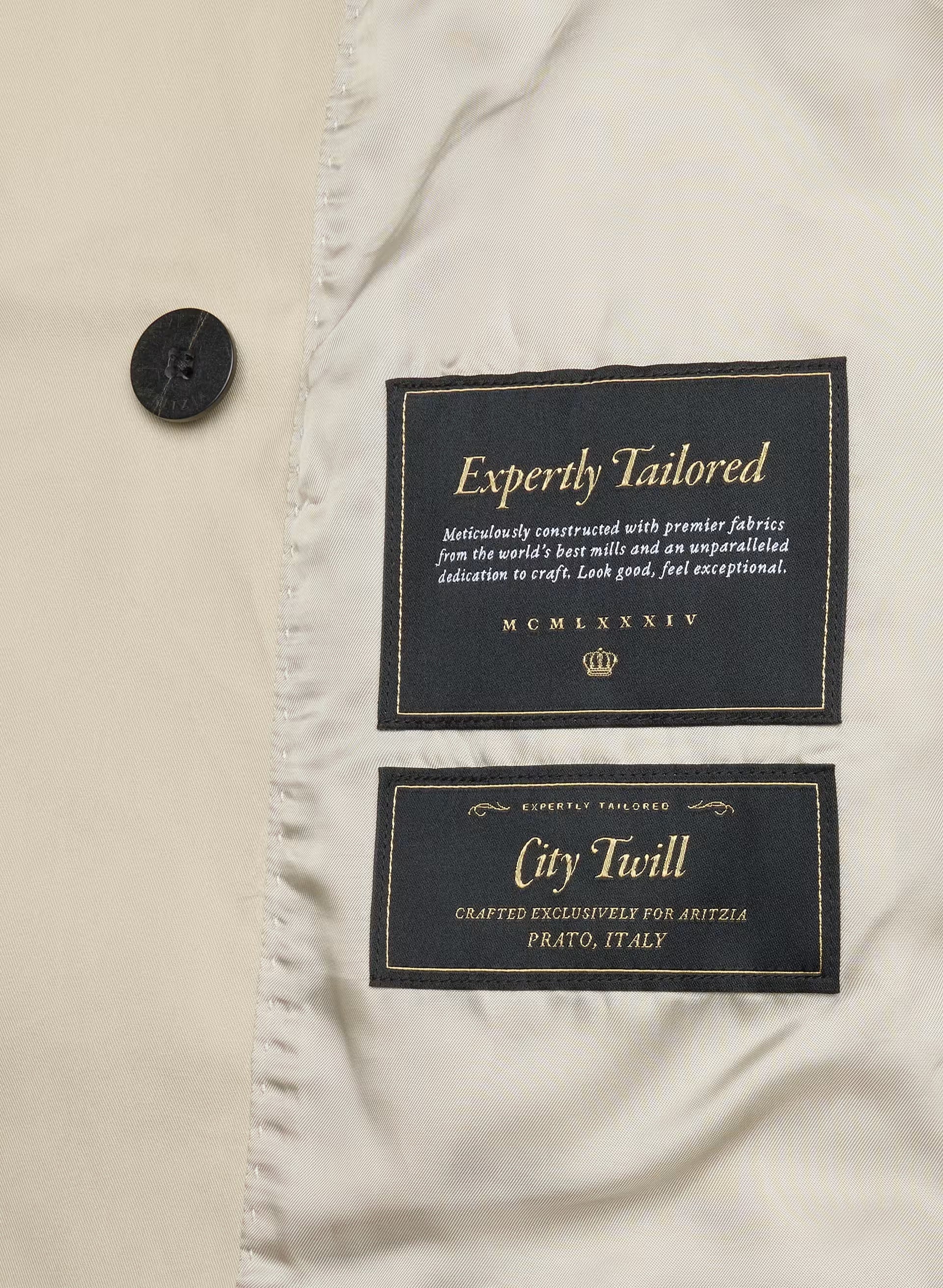 The Esquire Short Trench Coat - City Twill - OYSTER