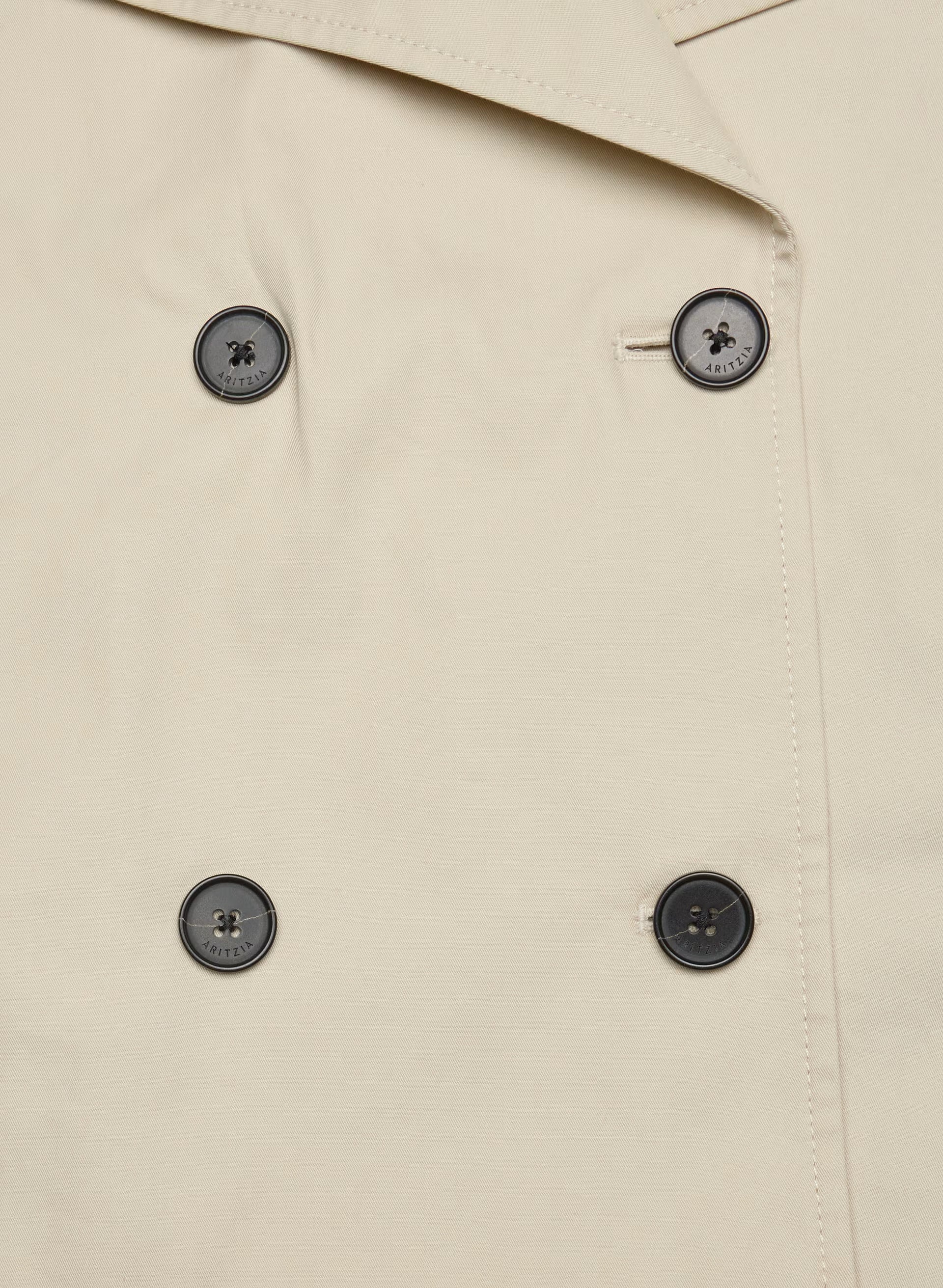 The Esquire Short Trench Coat - City Twill - OYSTER
