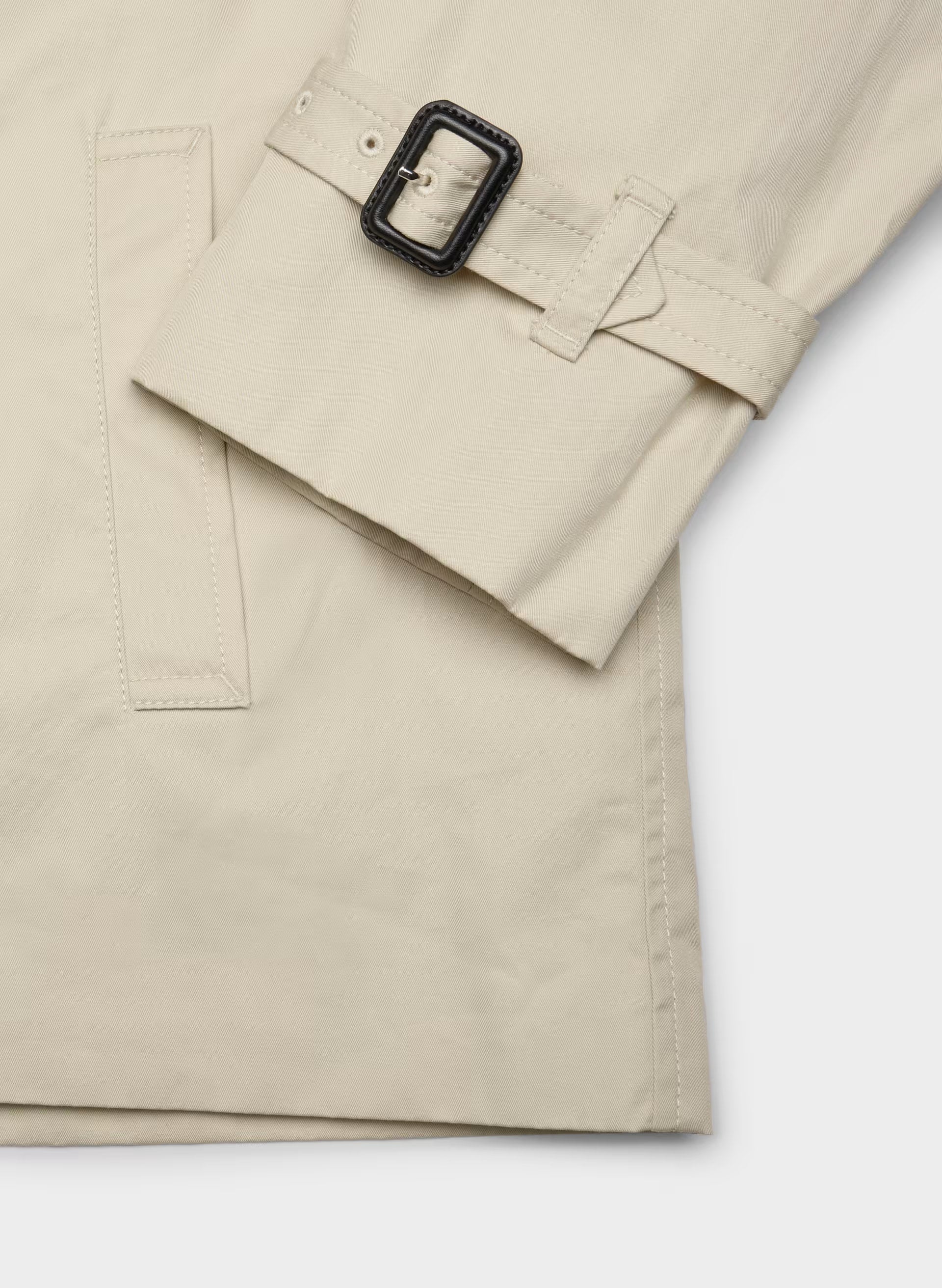 The Esquire Short Trench Coat - City Twill - OYSTER