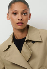 The Esquire Short Trench Coat - City Twill - WICKER TAN