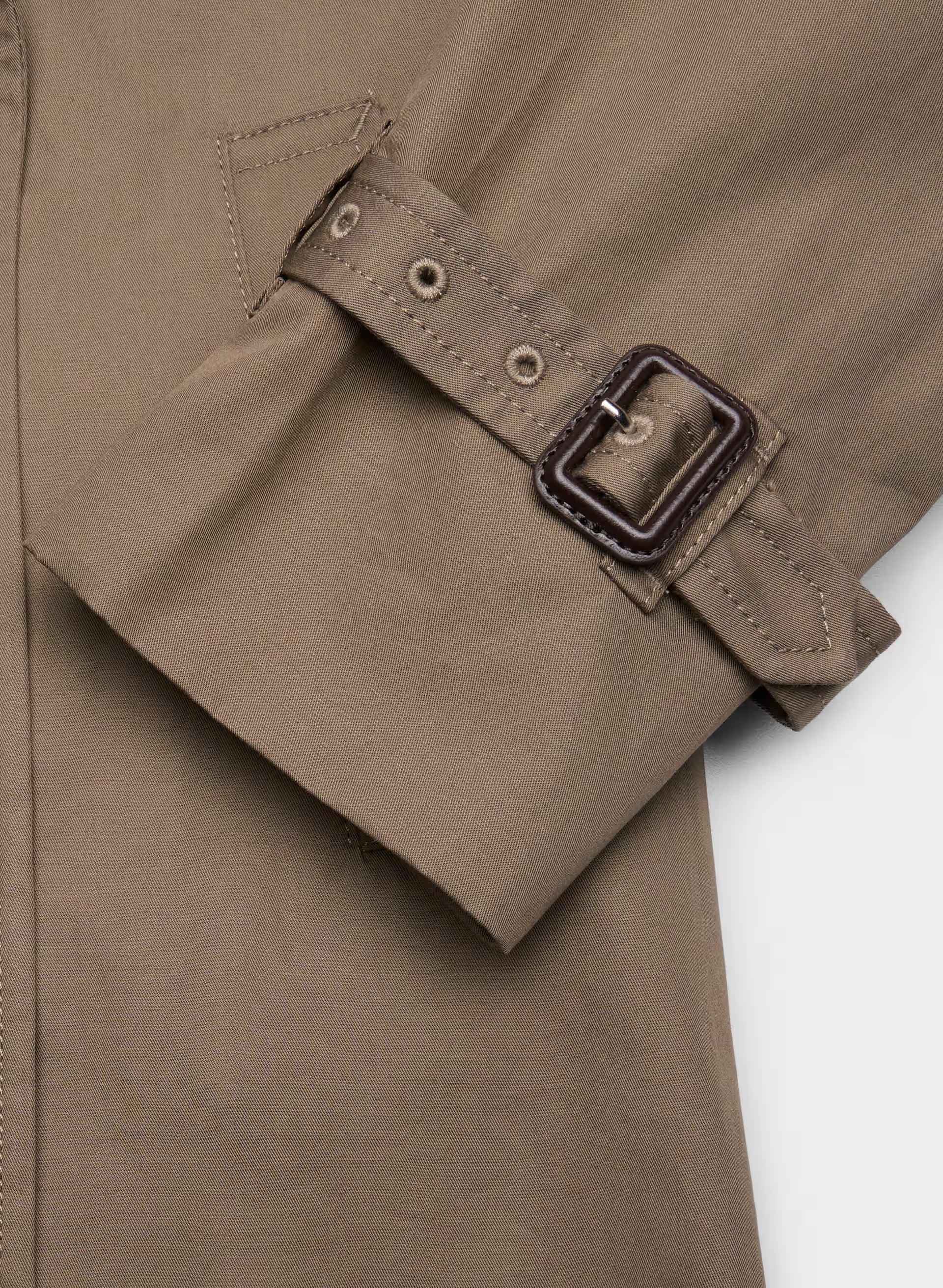 The Esquire Short Trench Coat - City Twill - FOLIO TAUPE