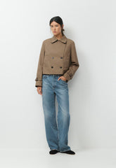 The Esquire Short Trench Coat - City Twill - FOLIO TAUPE