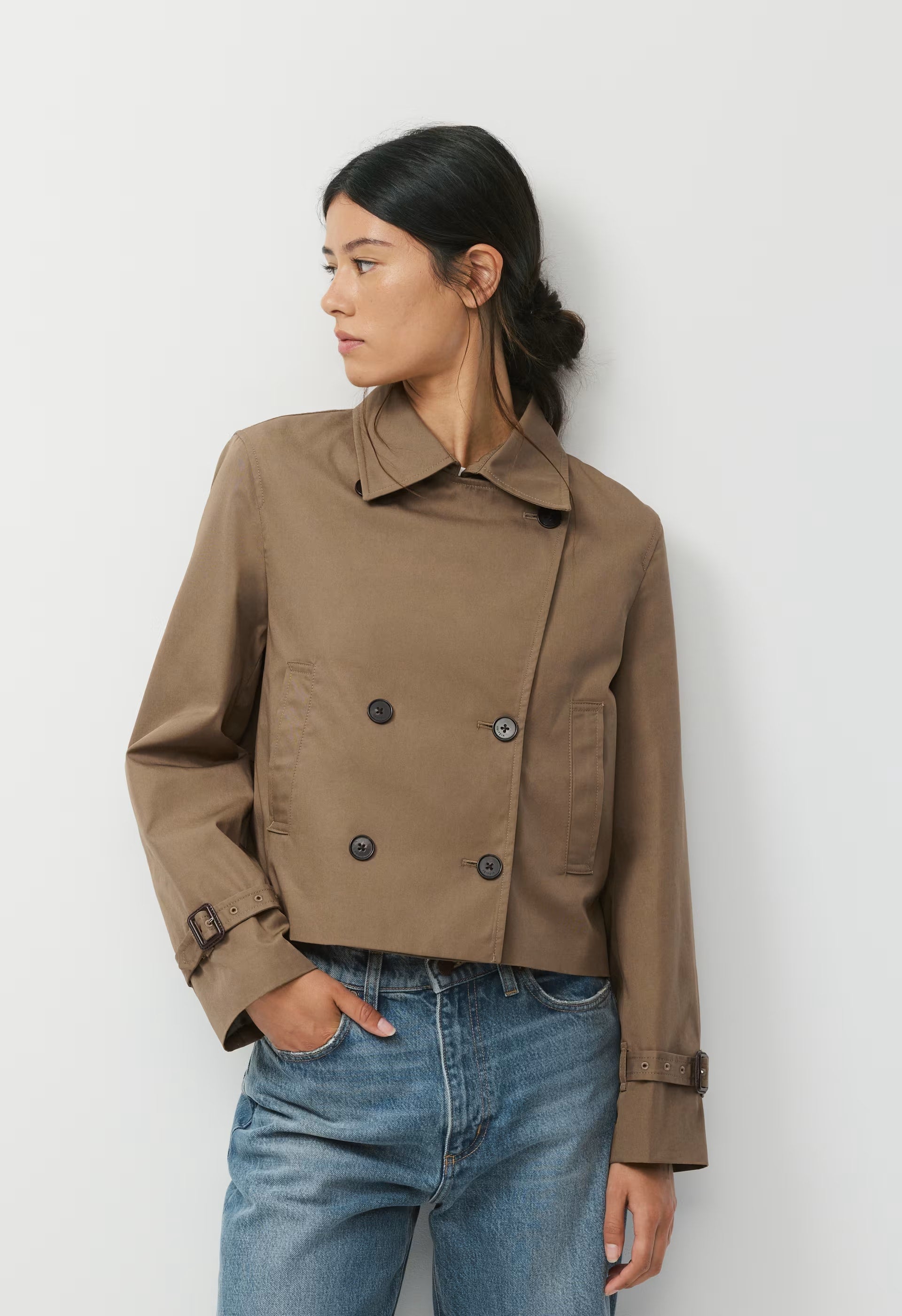 The Esquire Short Trench Coat - City Twill - FOLIO TAUPE