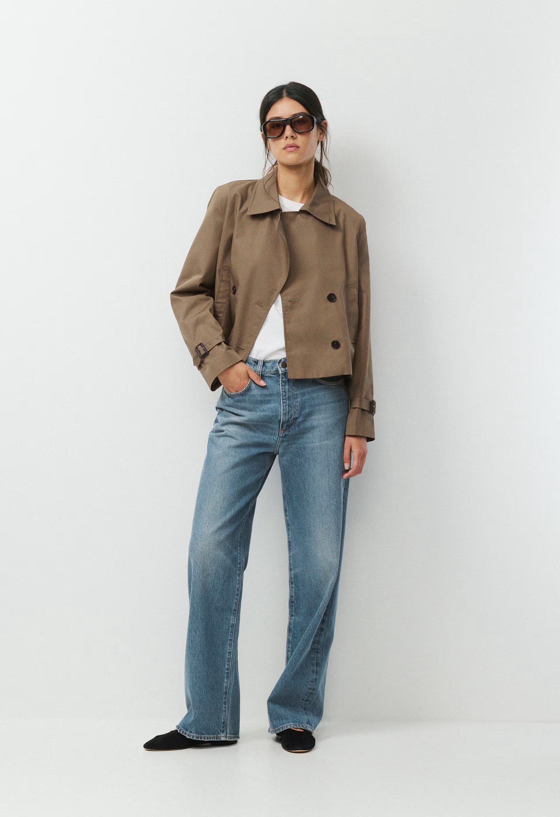 The Esquire Short Trench Coat - City Twill - FOLIO TAUPE