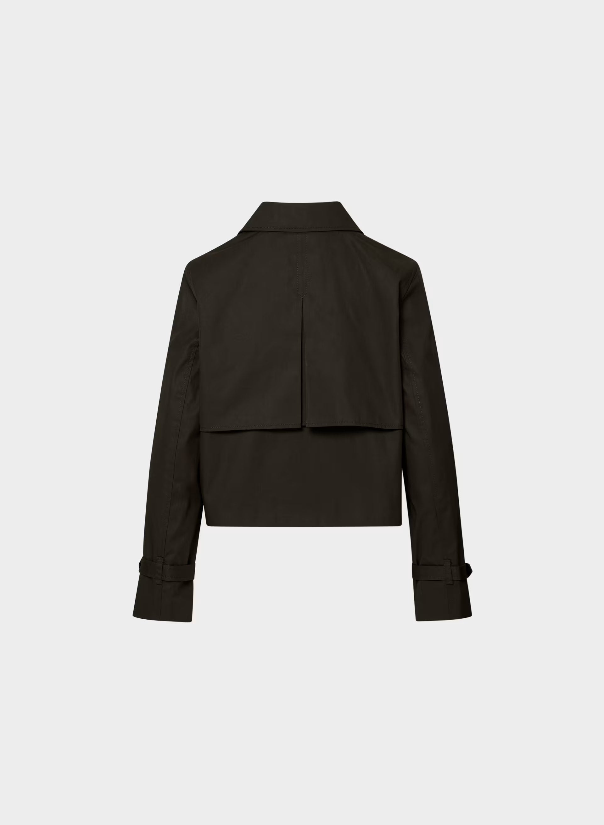 The Esquire Short Trench Coat - City Twill - CACAO NIB BROWN