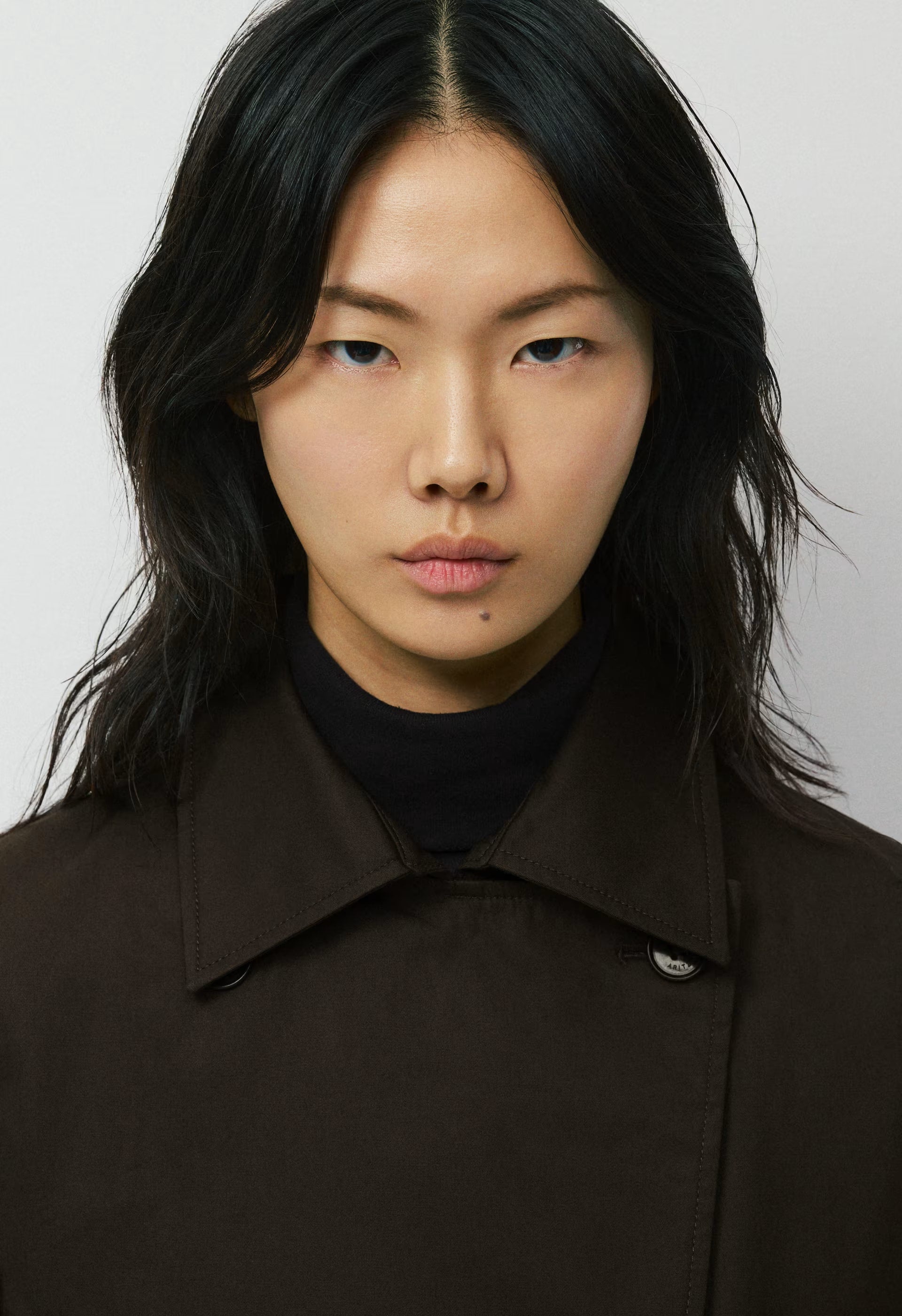 The Esquire Short Trench Coat - City Twill - CACAO NIB BROWN