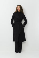 The Portfolio Double-Faced Coat - Luxe (Re)Wool - BLACK