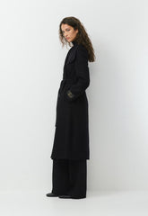 The Portfolio Double-Faced Coat - Luxe (Re)Wool - BLACK