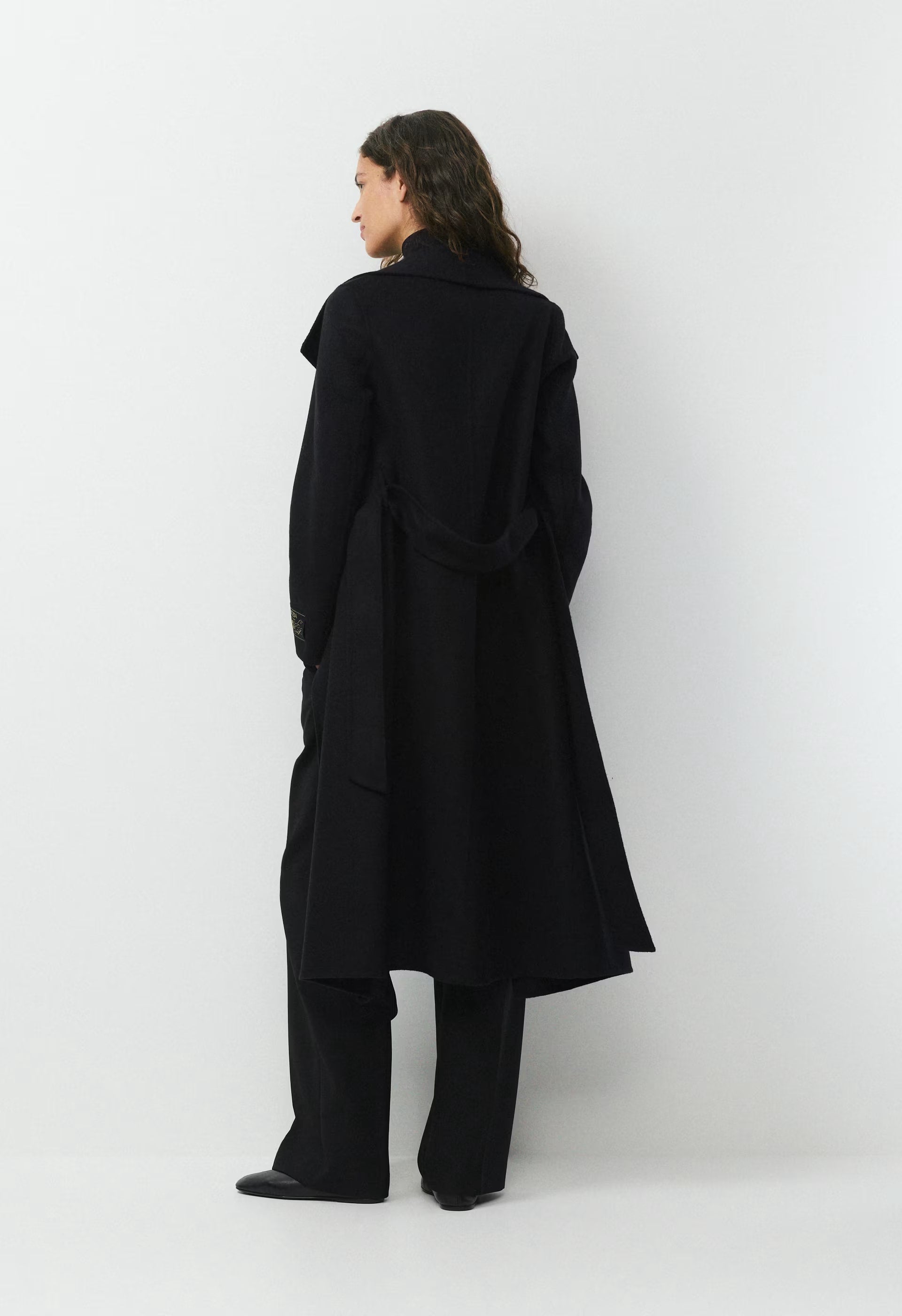 The Portfolio Double-Faced Coat - Luxe (Re)Wool - BLACK