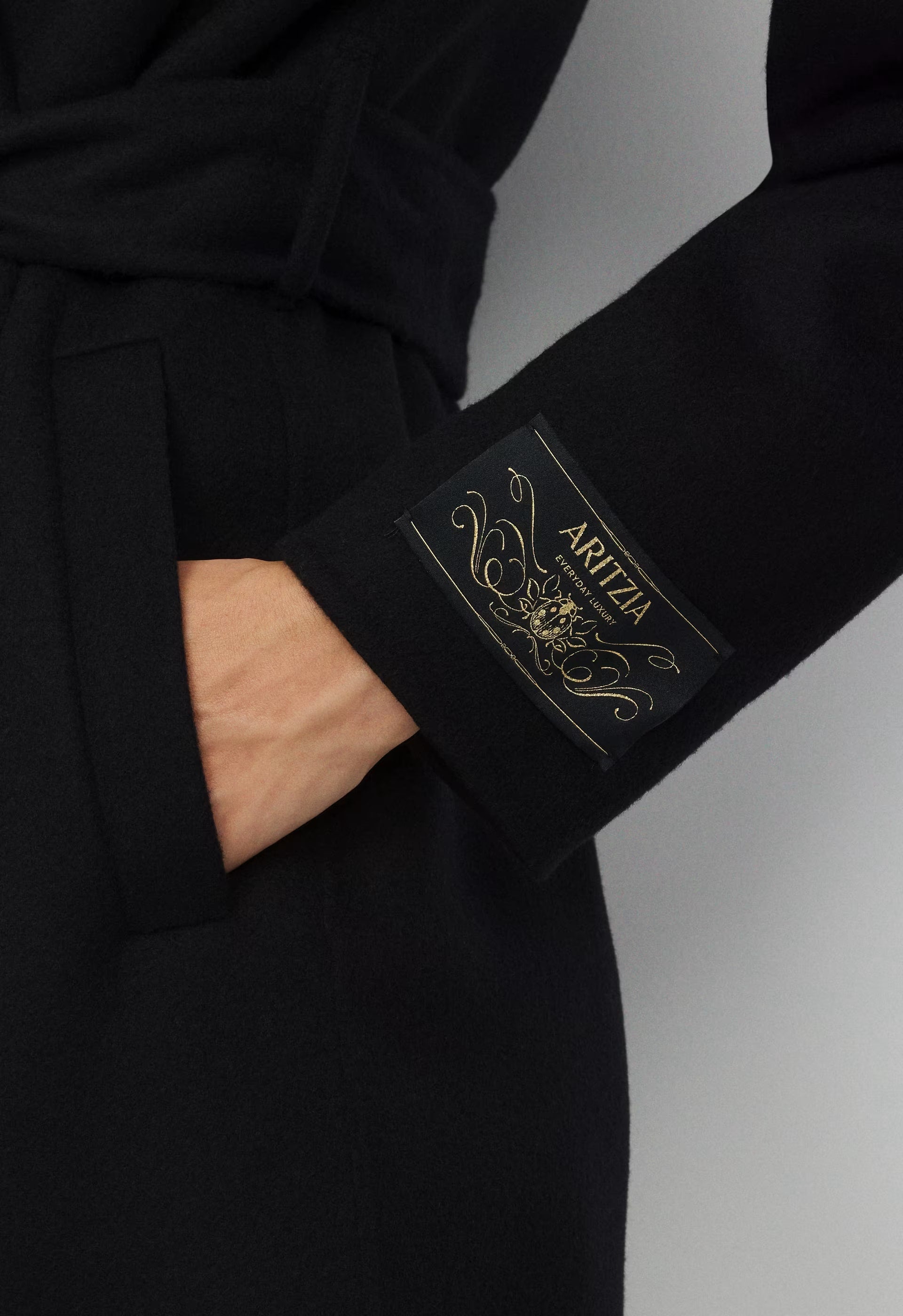 The Portfolio Double-Faced Coat - Luxe (Re)Wool - BLACK