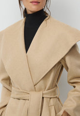 The Portfolio Double-Faced Coat - Luxe (Re)Wool - GOLD CAMEL