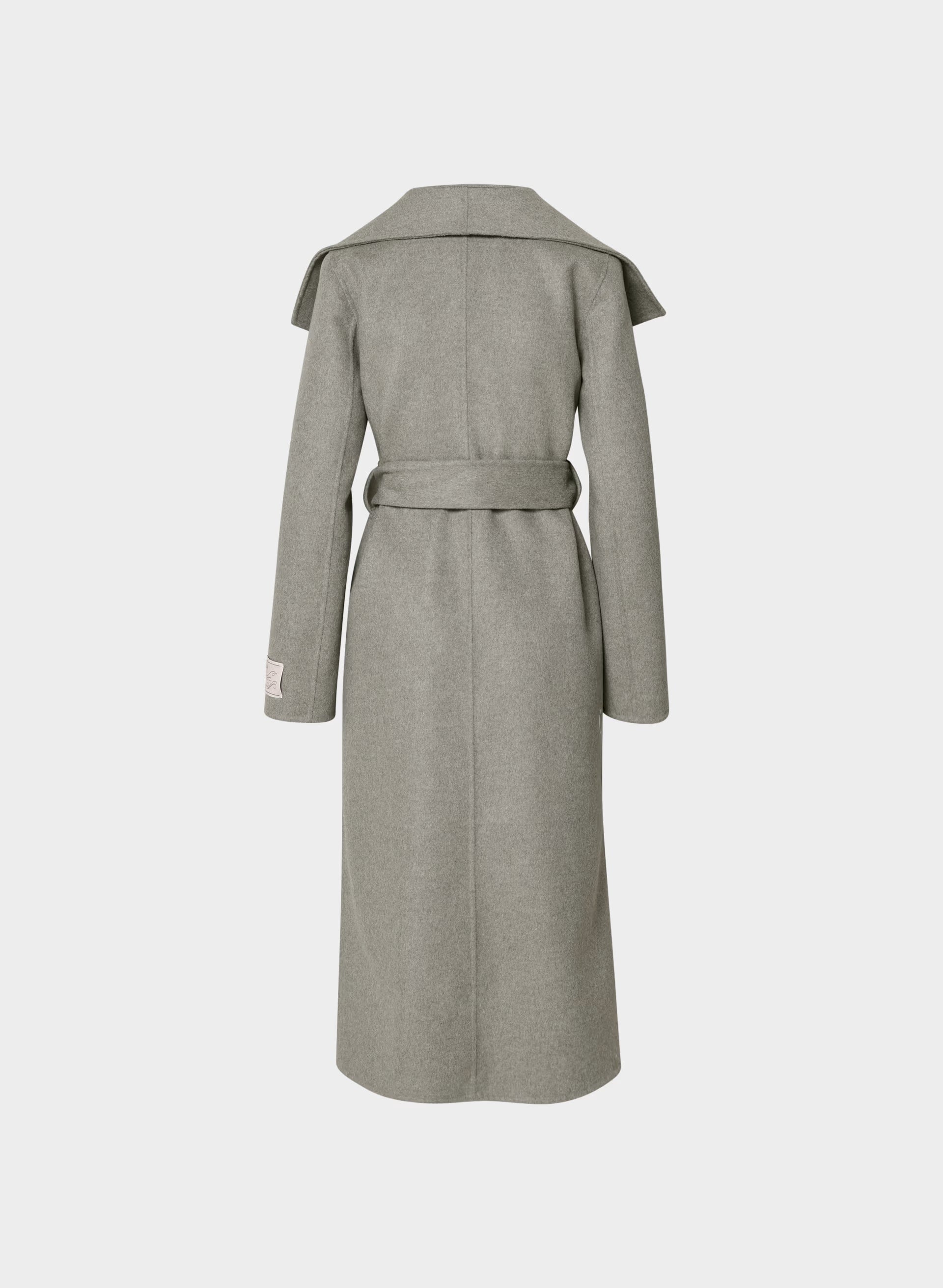 The Portfolio Double-Faced Coat - Luxe (Re)Wool - HEATHER DARK TAUPE