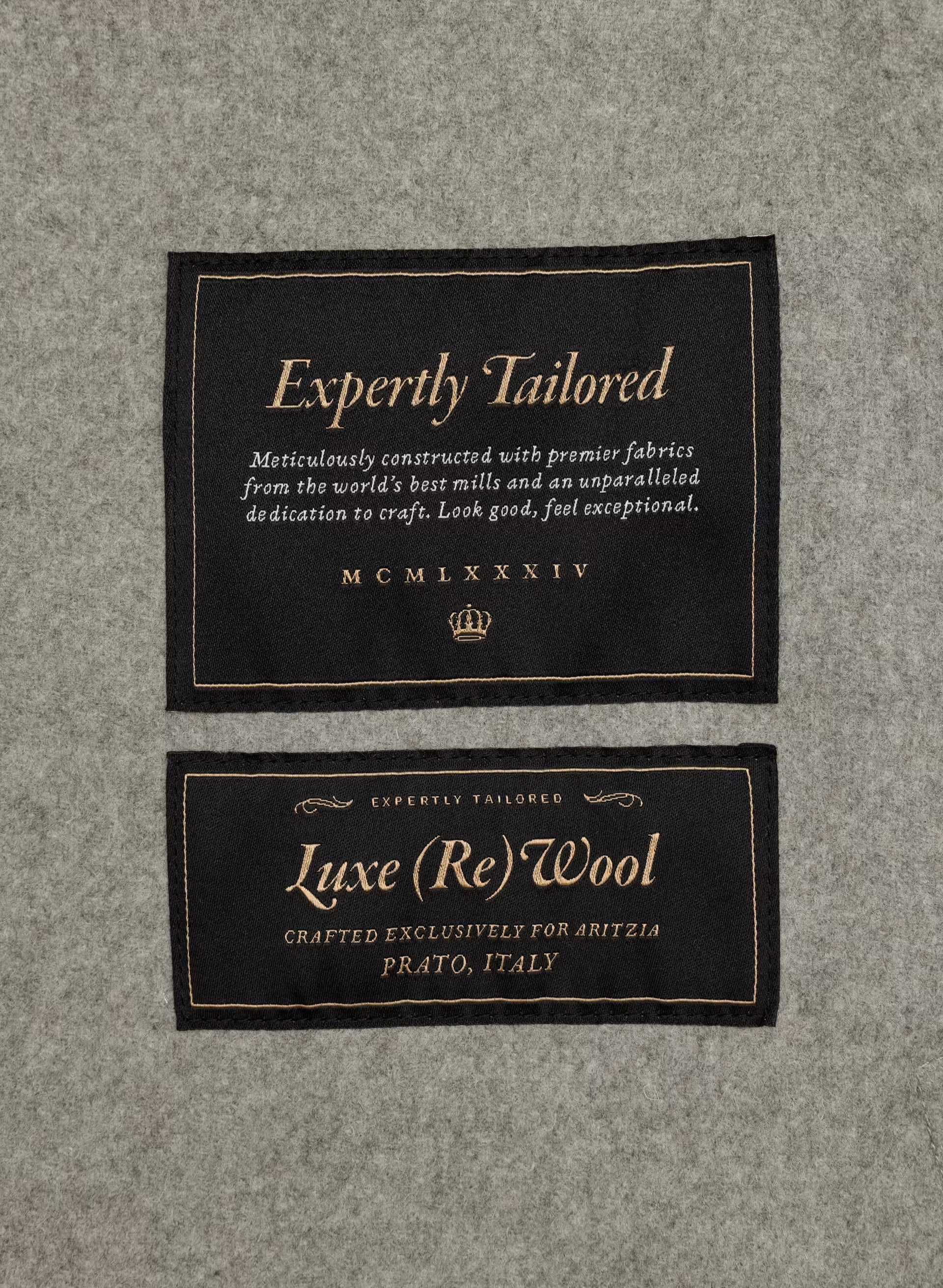 The Portfolio Double-Faced Coat - Luxe (Re)Wool - HEATHER DARK TAUPE