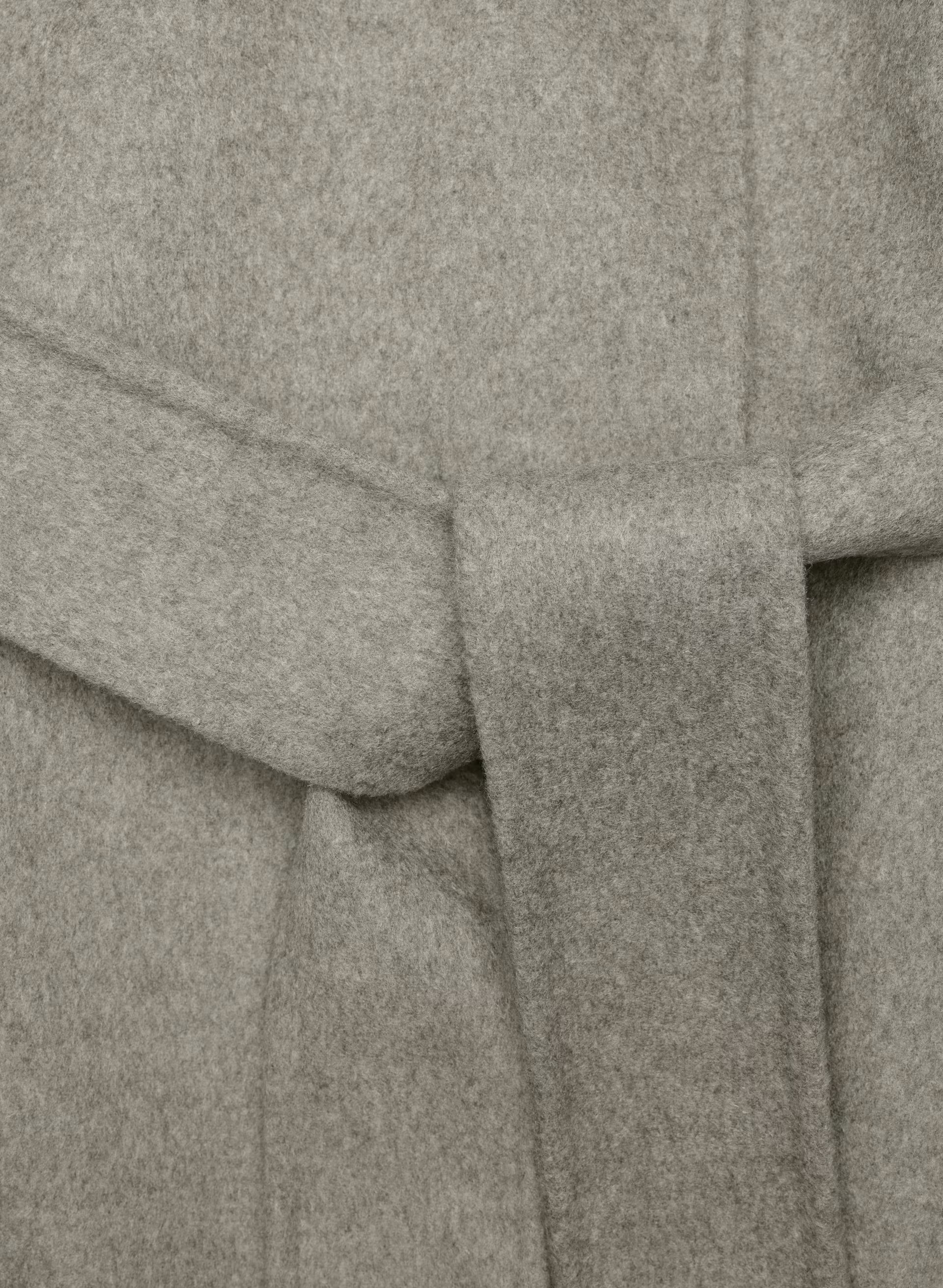 The Portfolio Double-Faced Coat - Luxe (Re)Wool - HEATHER DARK TAUPE