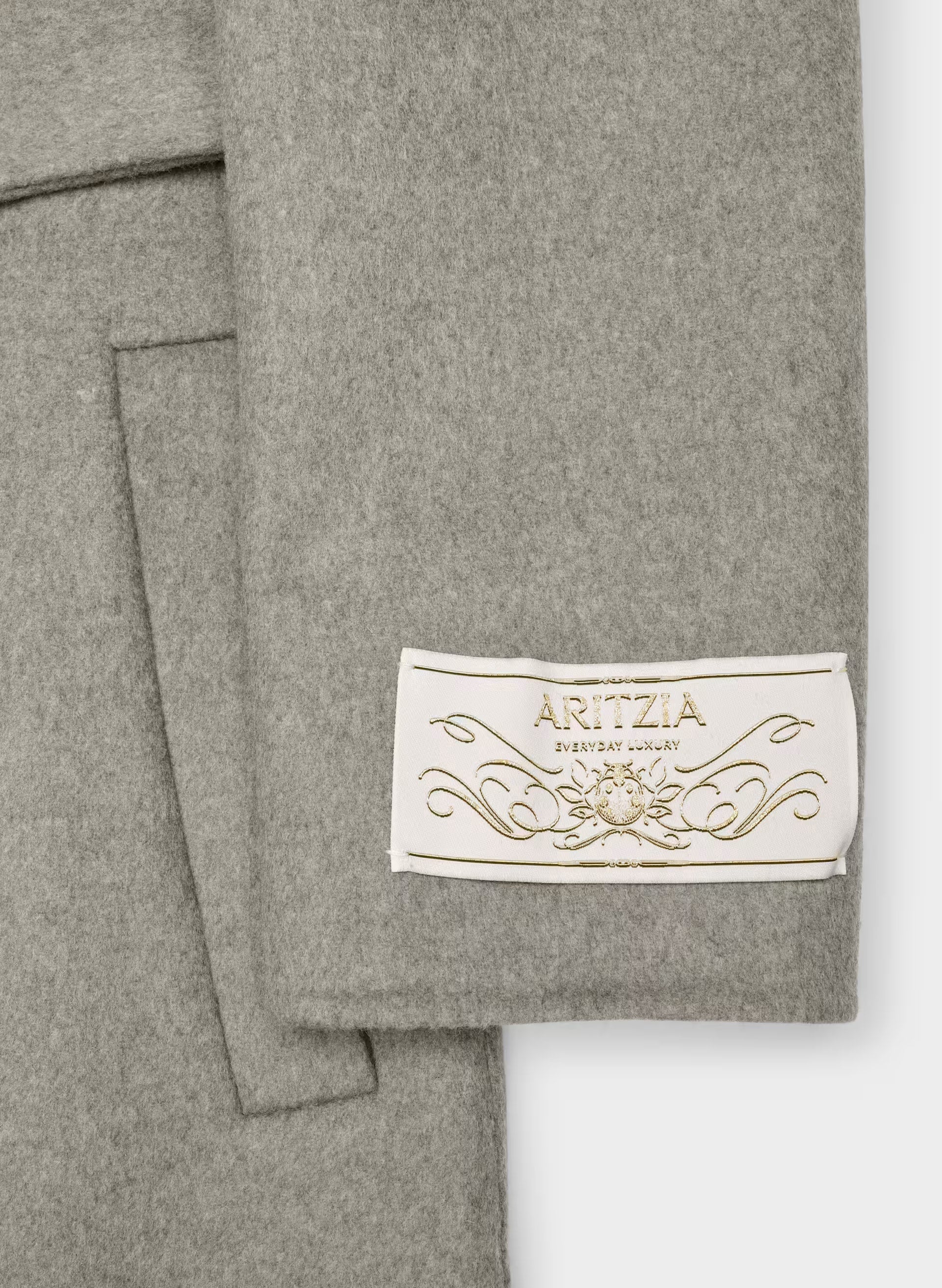 The Portfolio Double-Faced Coat - Luxe (Re)Wool - HEATHER DARK TAUPE