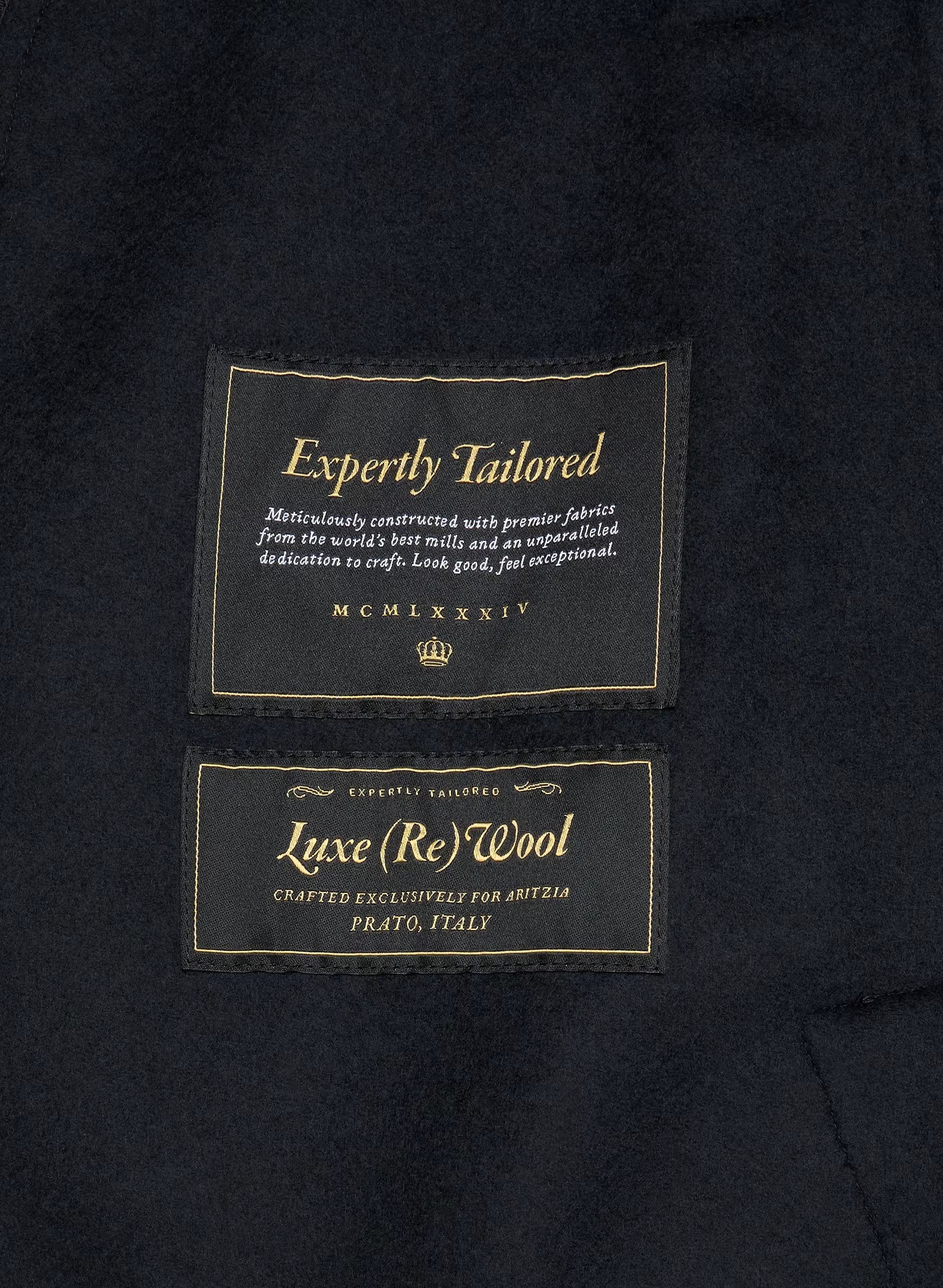 The Portfolio Double-Faced Coat - Luxe (Re)Wool - DARK NIGHT NAVY