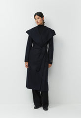 The Portfolio Double-Faced Coat - Luxe (Re)Wool - DARK NIGHT NAVY