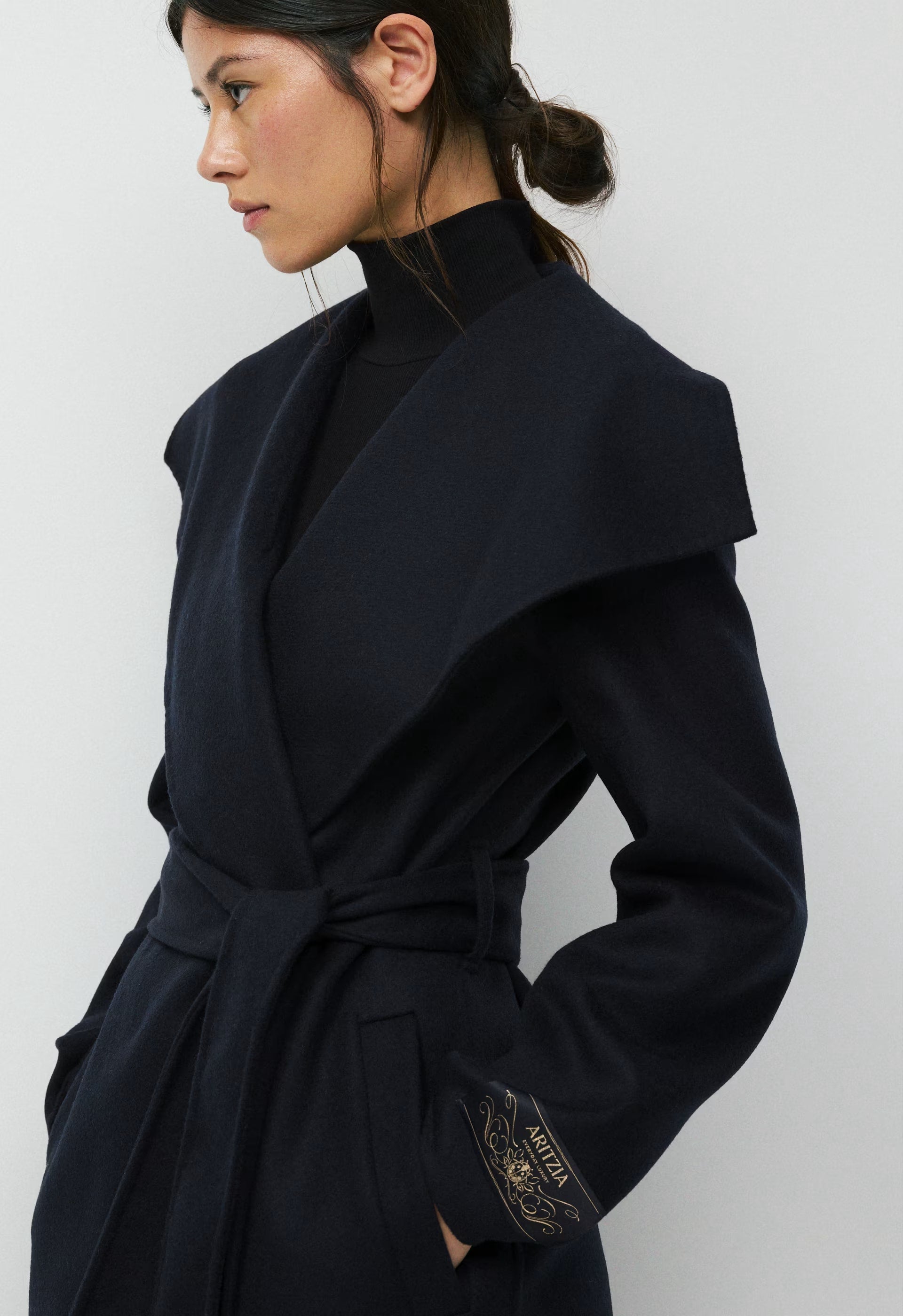 The Portfolio Double-Faced Coat - Luxe (Re)Wool - DARK NIGHT NAVY