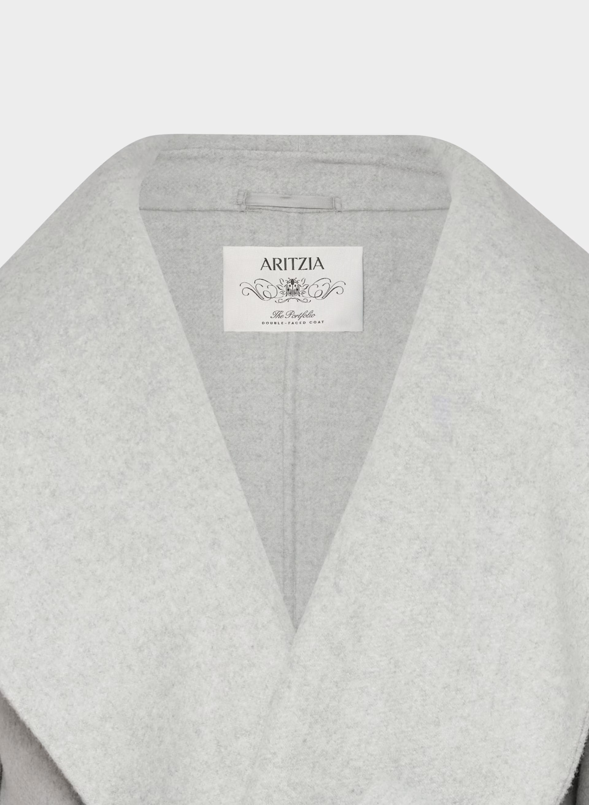 The Portfolio Double-Faced Coat - Luxe (Re)Wool - HEATHER CHROME