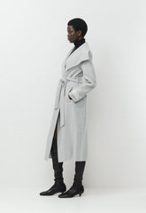 The Portfolio Double-Faced Coat - Luxe (Re)Wool - HEATHER CHROME