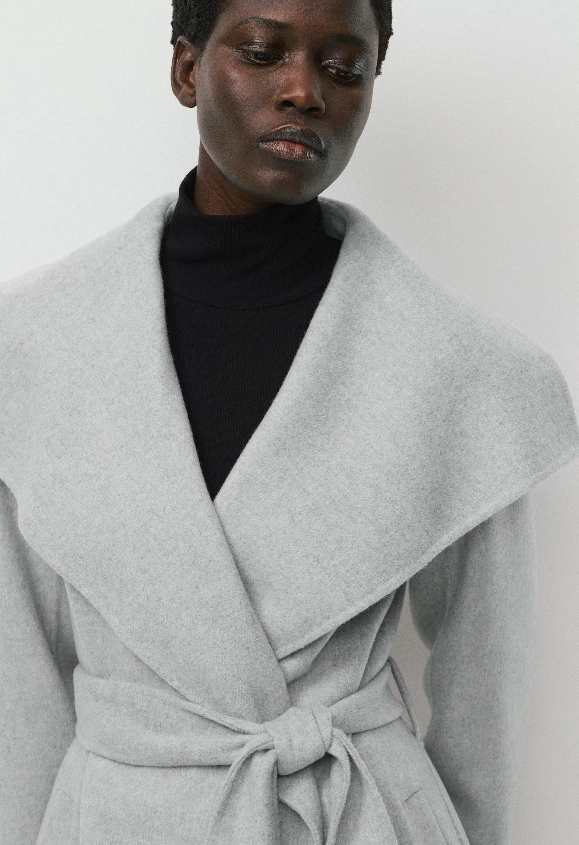 The Portfolio Double-Faced Coat - Luxe (Re)Wool - HEATHER CHROME