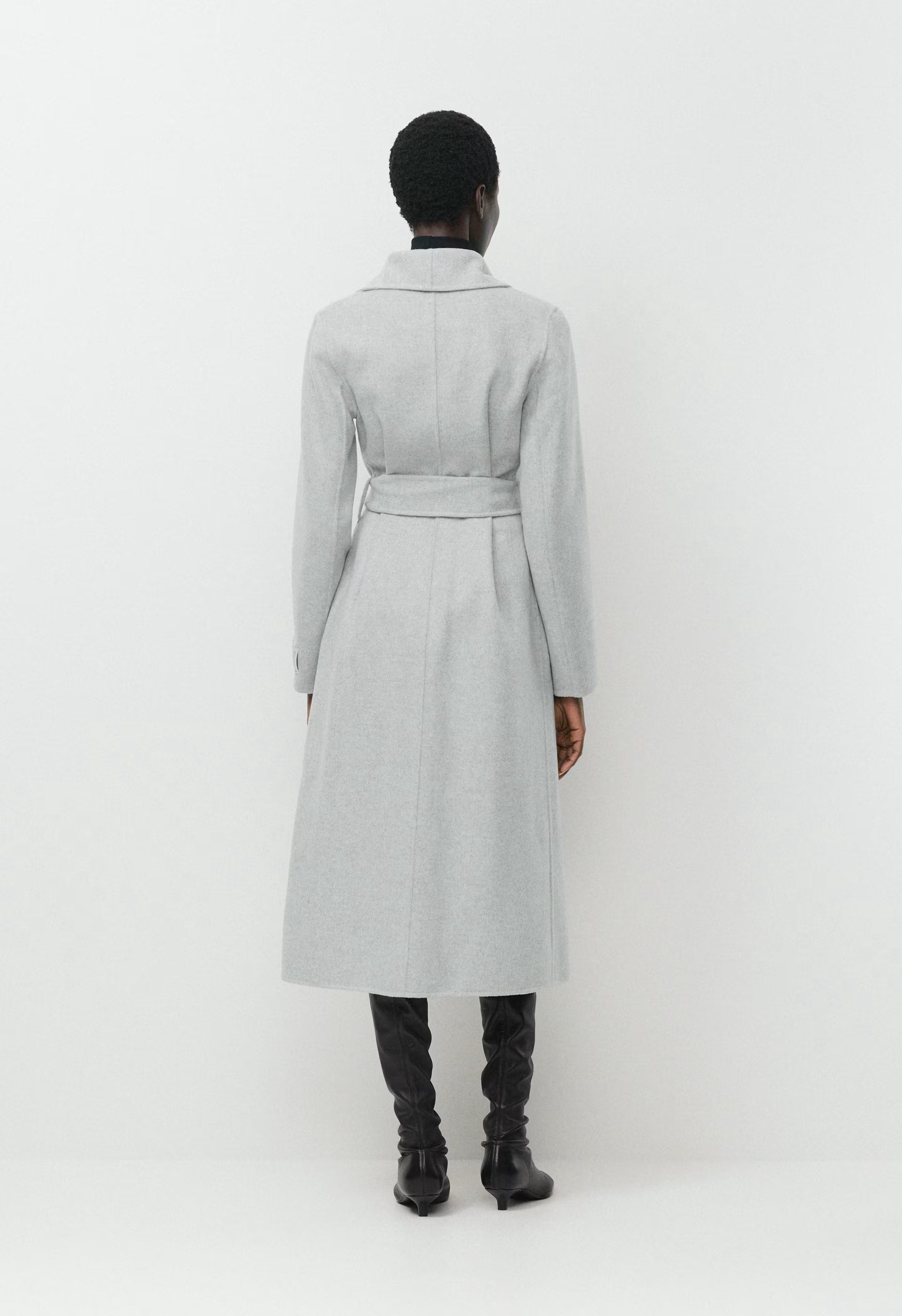 The Portfolio Double-Faced Coat - Luxe (Re)Wool - HEATHER CHROME