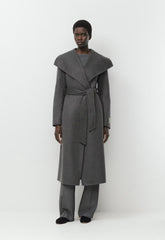 The Portfolio Double-Faced Coat - Luxe (Re)Wool - HEATHER CHARCOAL