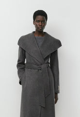 The Portfolio Double-Faced Coat - Luxe (Re)Wool - HEATHER CHARCOAL
