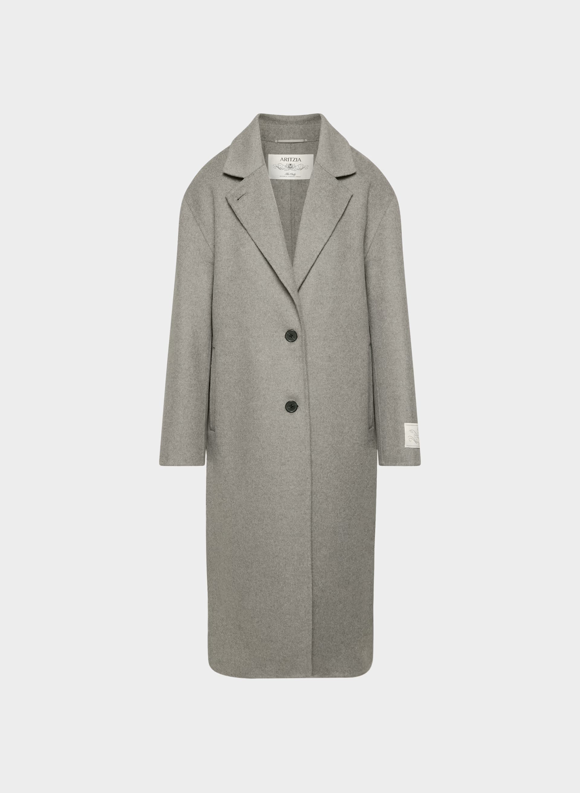 The Only Double-Faced Coat - Luxe (Re)Wool - HEATHER DARK TAUPE