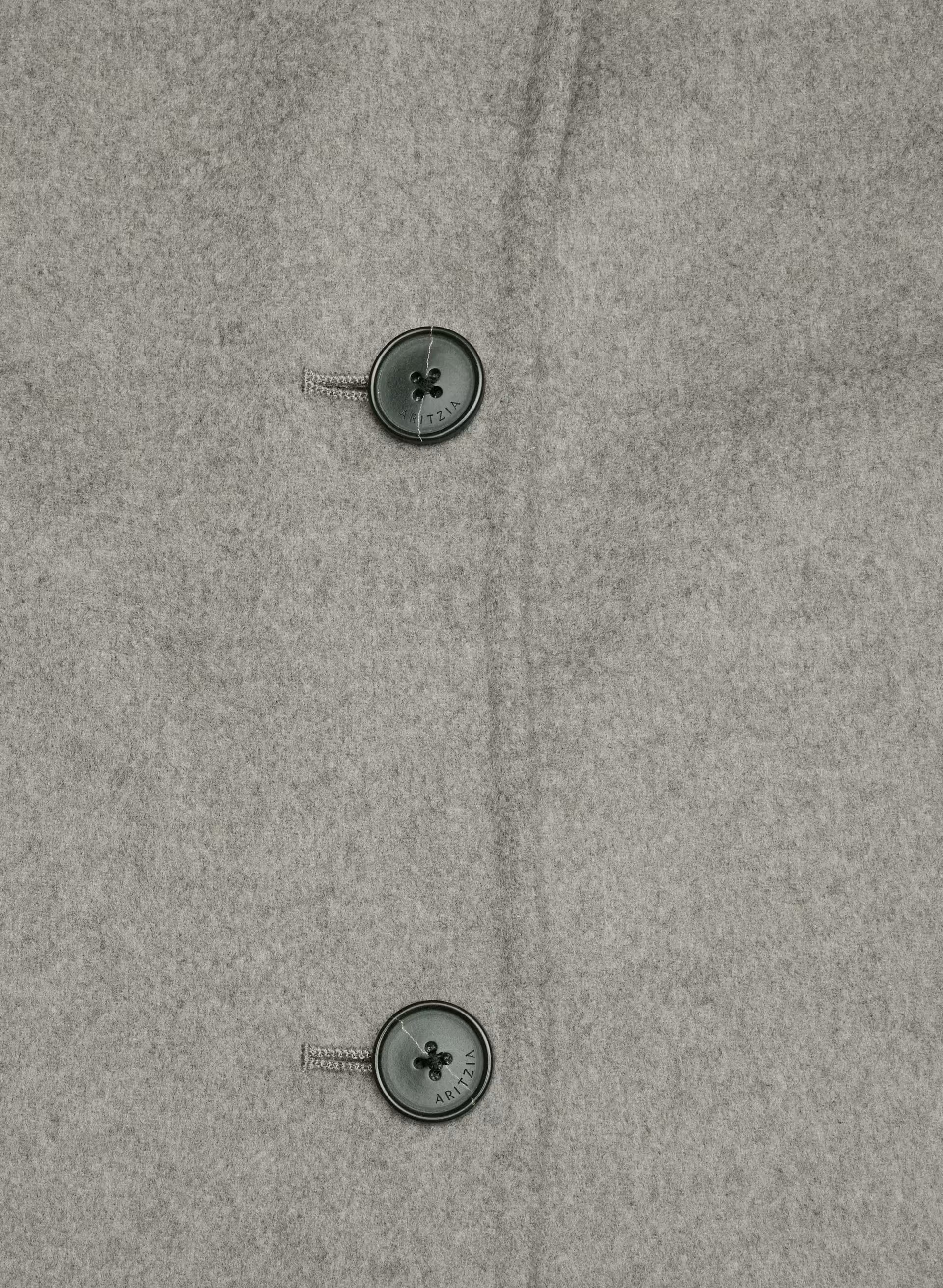 The Only Double-Faced Coat - Luxe (Re)Wool - HEATHER DARK TAUPE